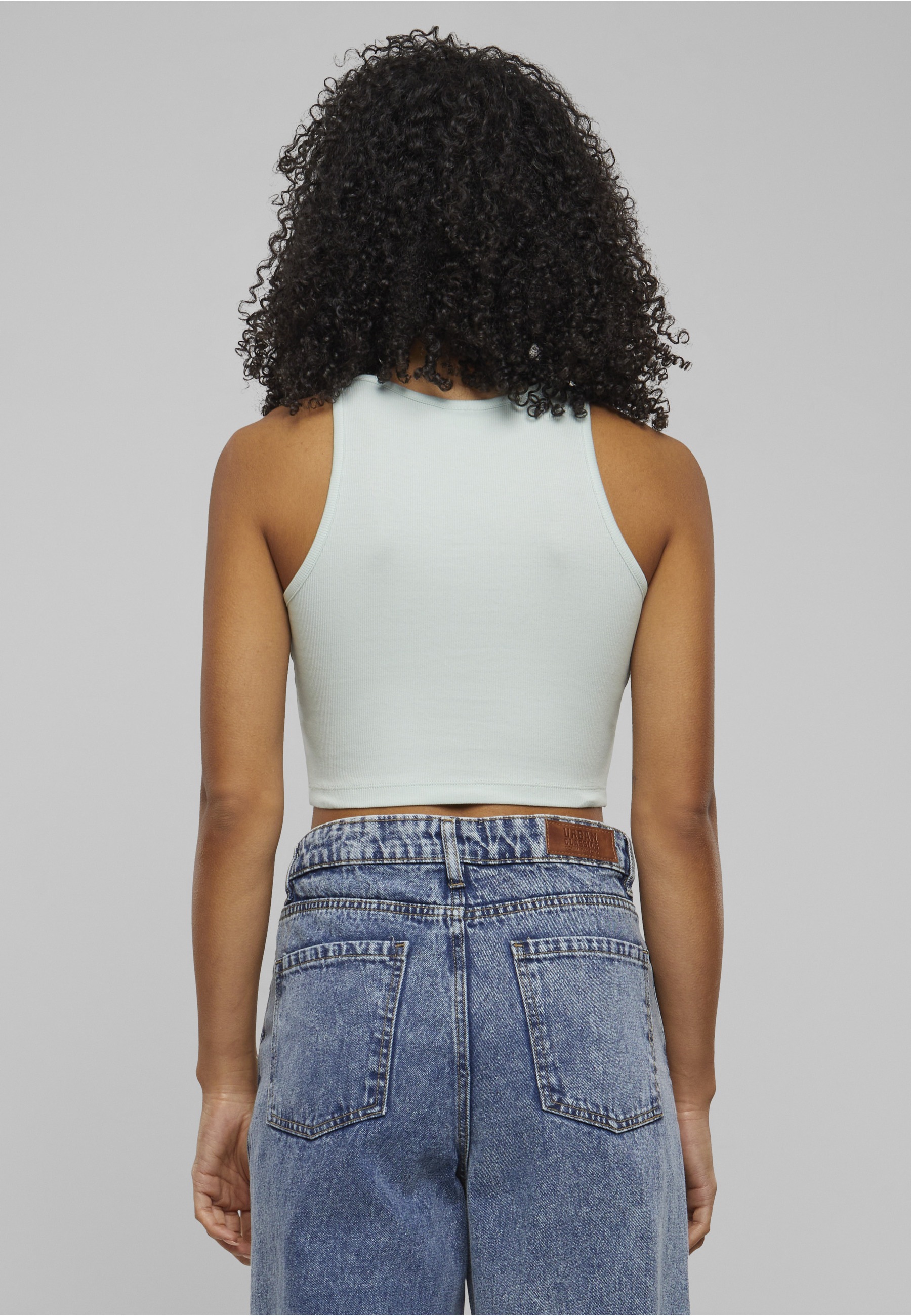 URBAN CLASSICS Tanktop »Urban Classics Damen Ladies Organic Cropped Rib Top«