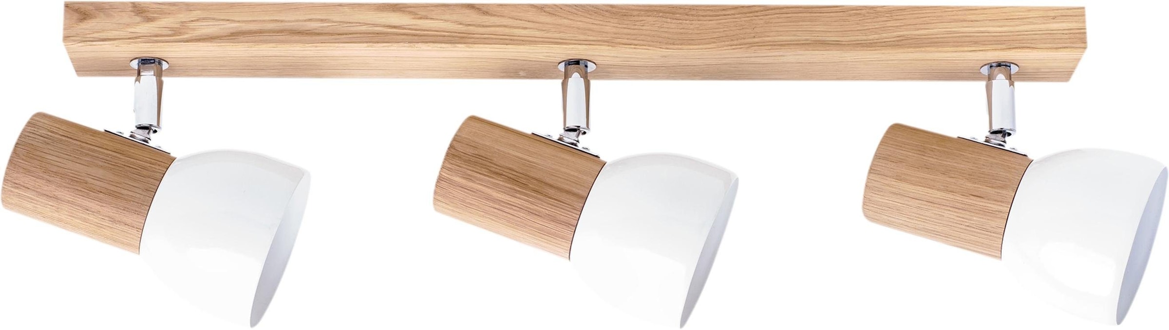 Light Deckenleuchte aus Nachhaltig Eicheholz massiv, 3 WOOD«, - | Naturprodukt SPOT BAUR »MEGAN FSC®-zertifiziert flammig-flammig,