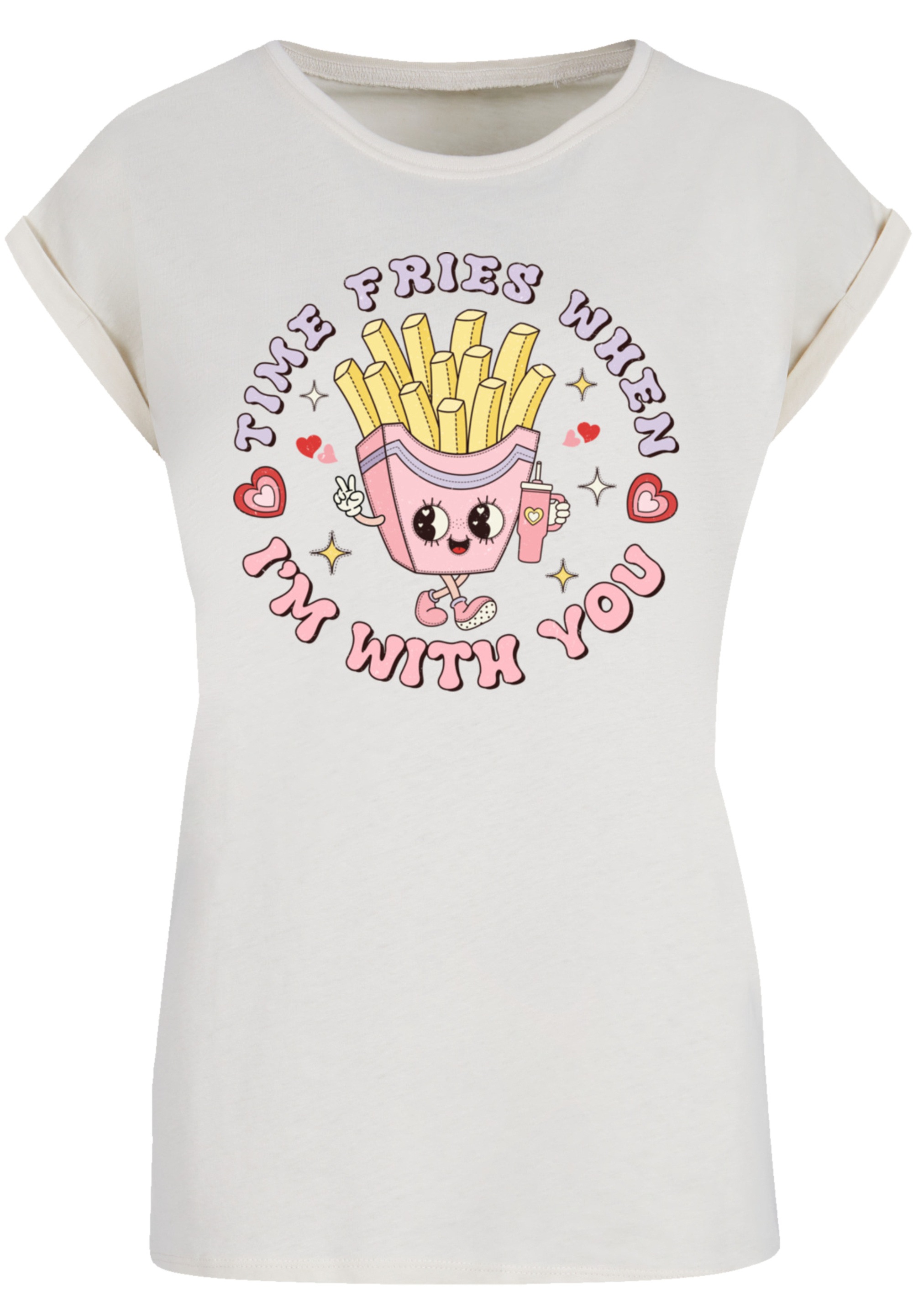 F4NT4STIC T-Shirt »Time Fries when I am with you«, Premium Qualität