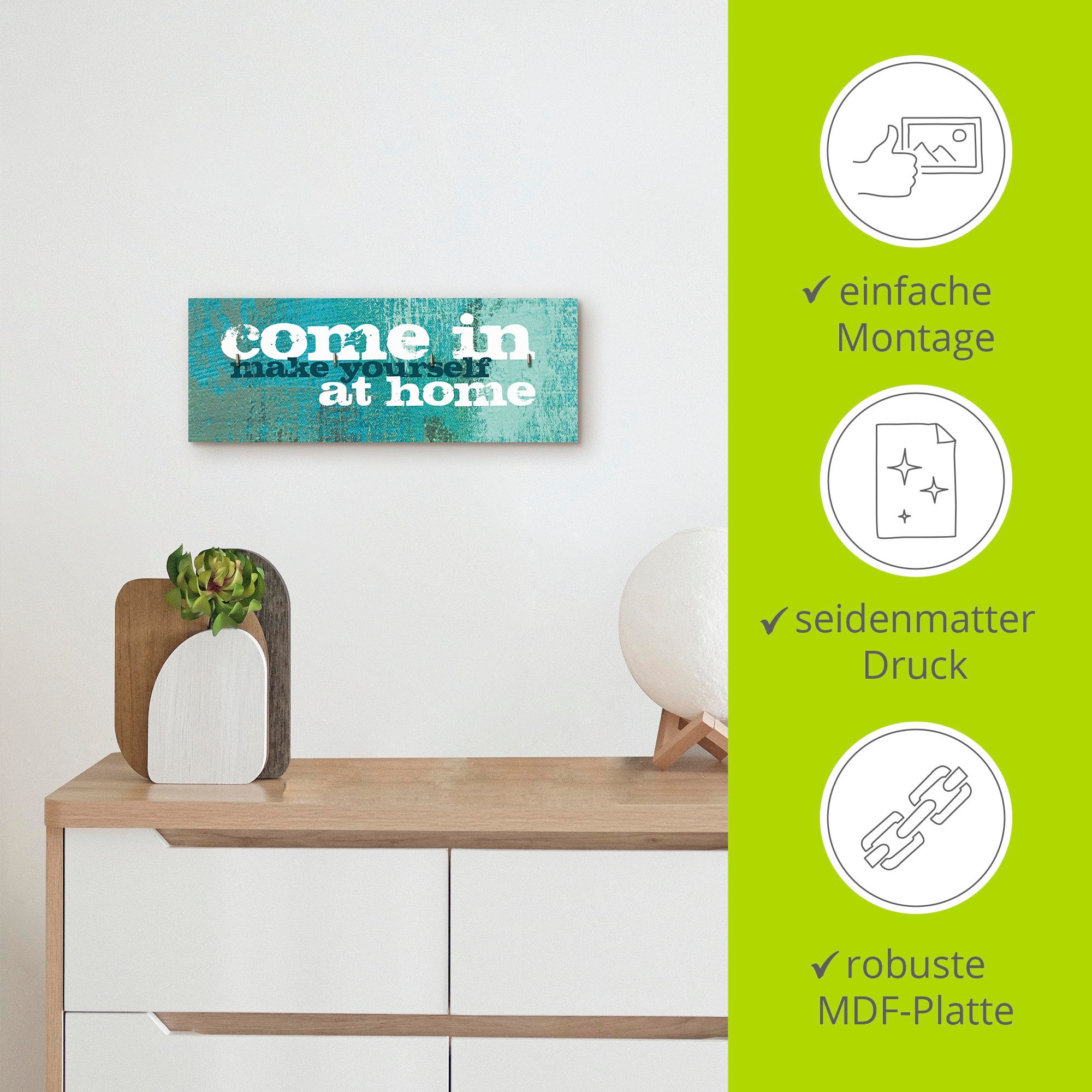 Artland Hakenleiste »Herein«, MDF