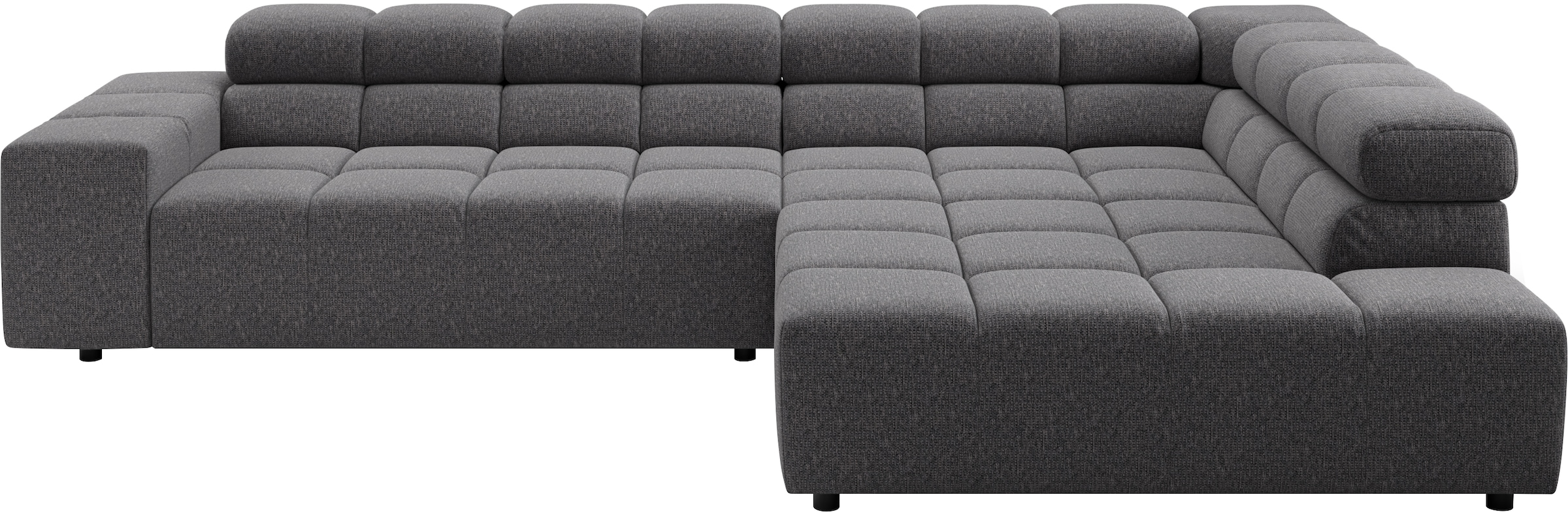 Home affaire Ecksofa "Ancona, Ecksofa, incl. Kopfteilverstellung, Breite 319 cm, L-Form" wahlweise elektrische Sitztiefenverstellung