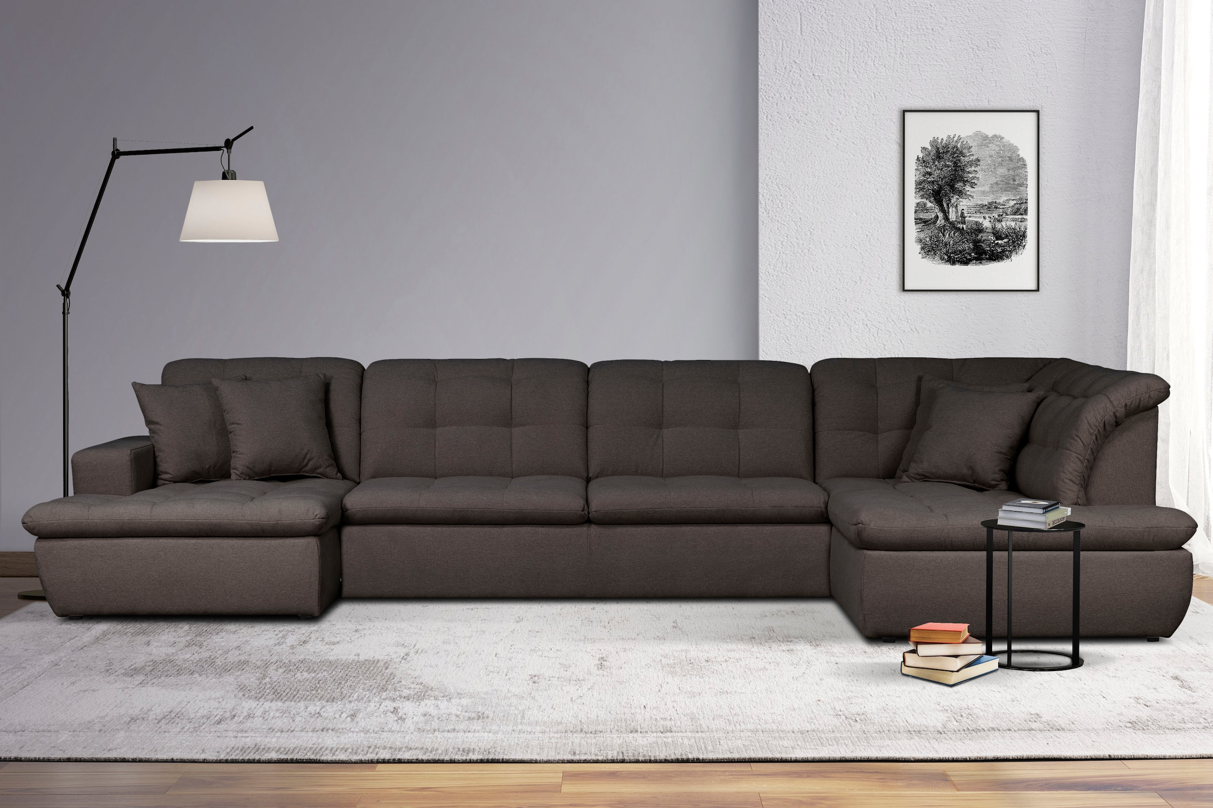 INOSIGN Wohnlandschaft "BRISBANE NEU U-Form" mit feiner Steppung, Matten-Op günstig online kaufen