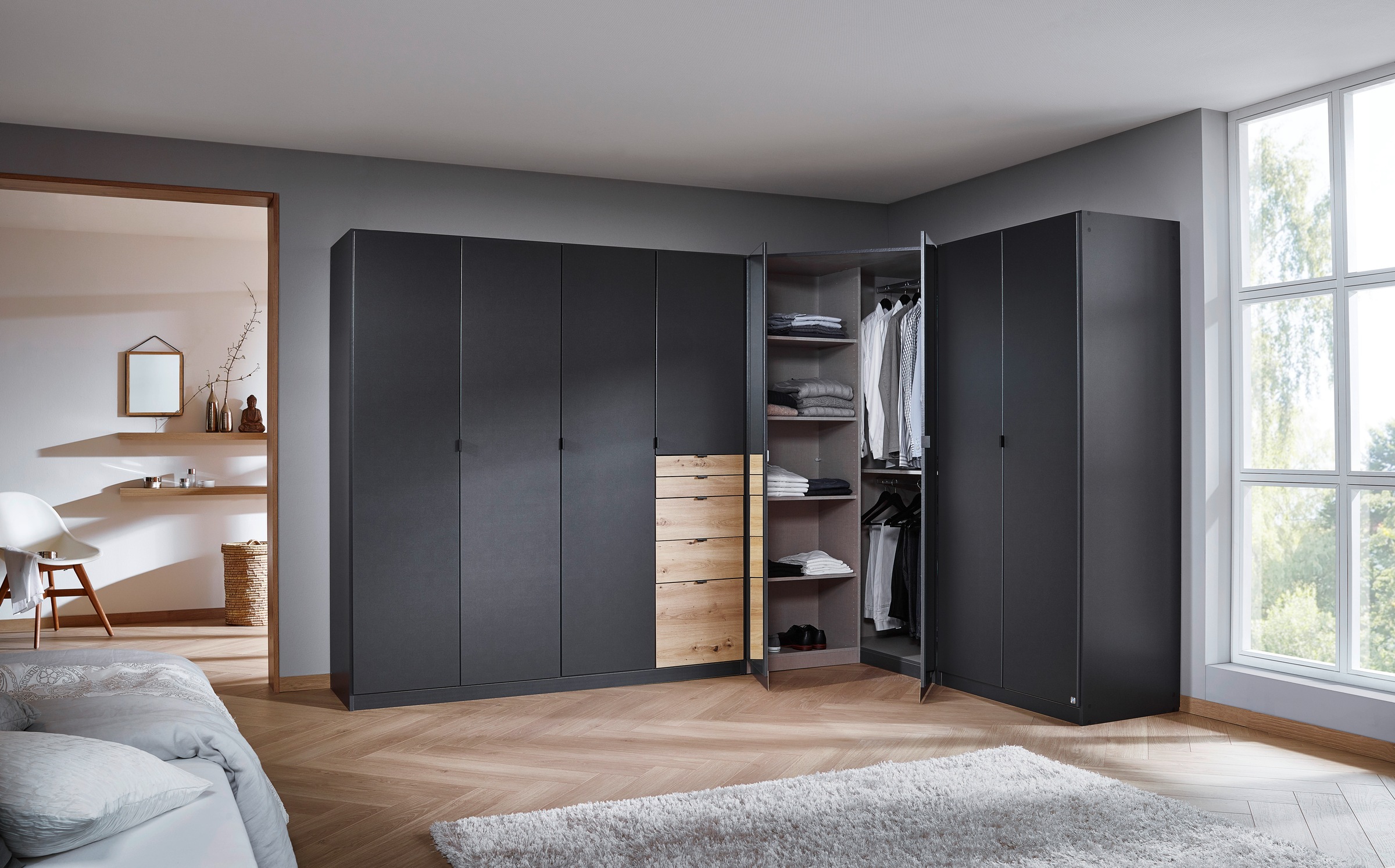 rauch Schrank-Set "Kleiderschrank Schrank Garderobe Wäscheschrank Ankleide günstig online kaufen