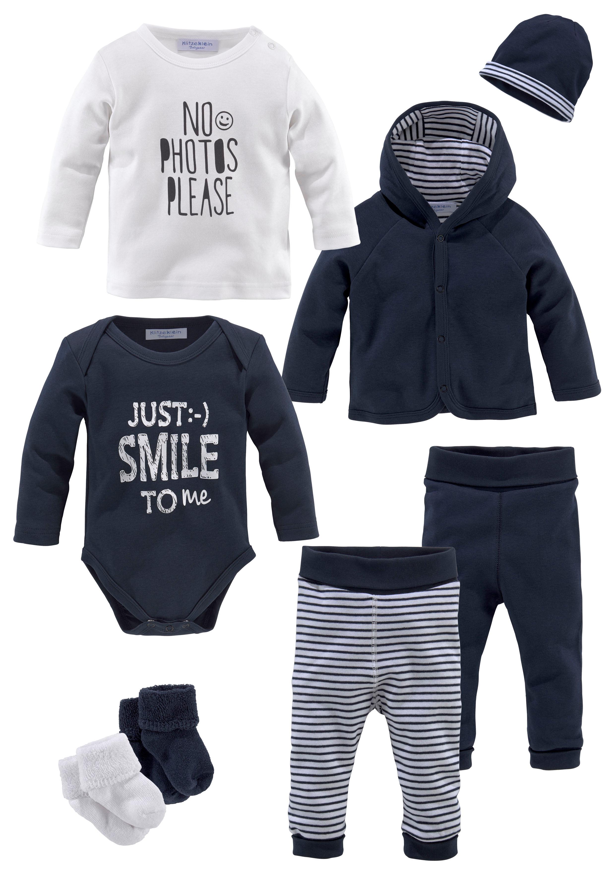 KIDSWORLD Starterpaket "8tlg. Baby-Set" Set, 8, 8 Stk. aus Bio-Baumwolle