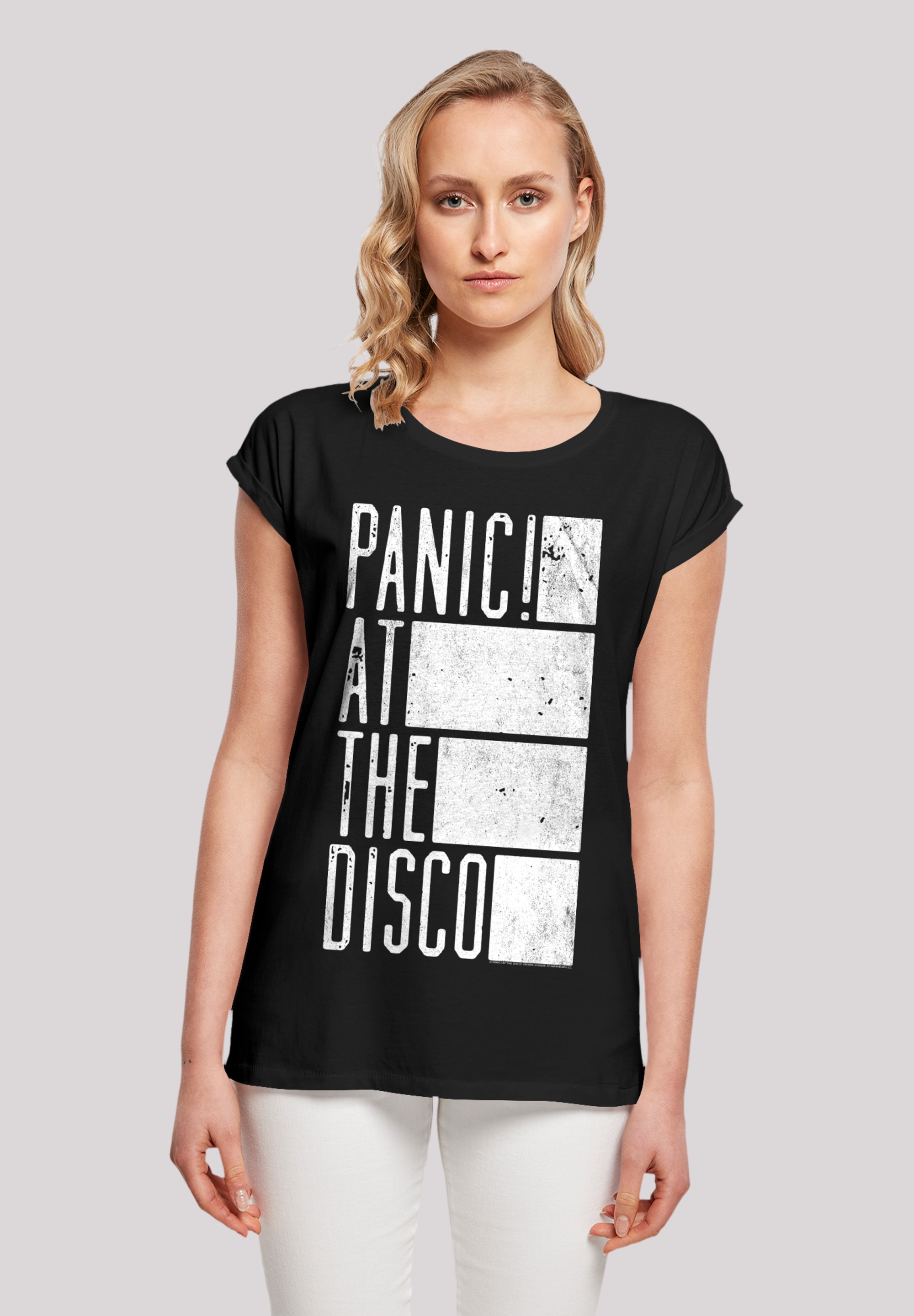 F4NT4STIC T-Shirt "Panic At The Disco Block Text", Premium Qualität günstig online kaufen