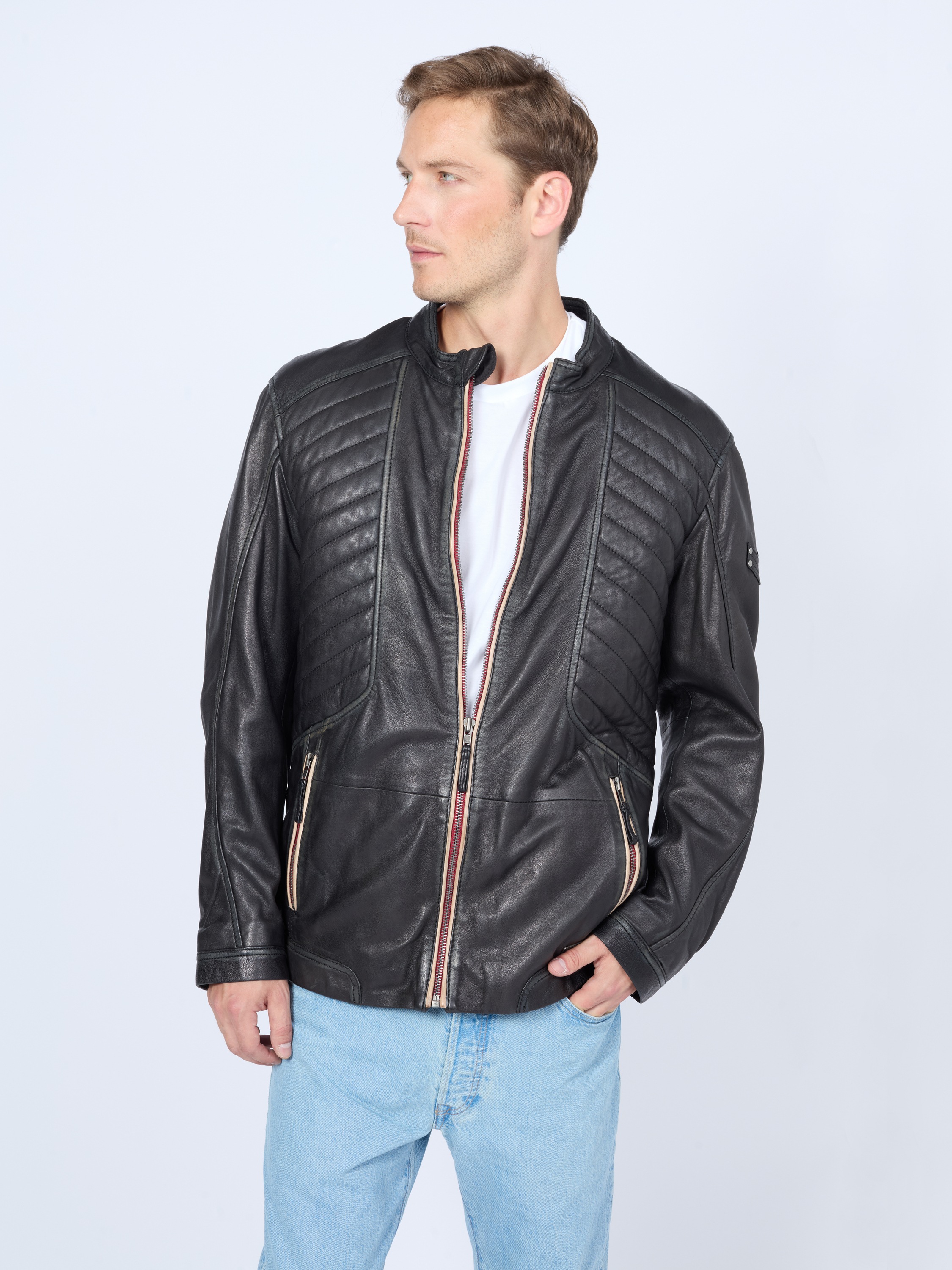 MUSTANG Lederjacke "31017223KLI" günstig online kaufen