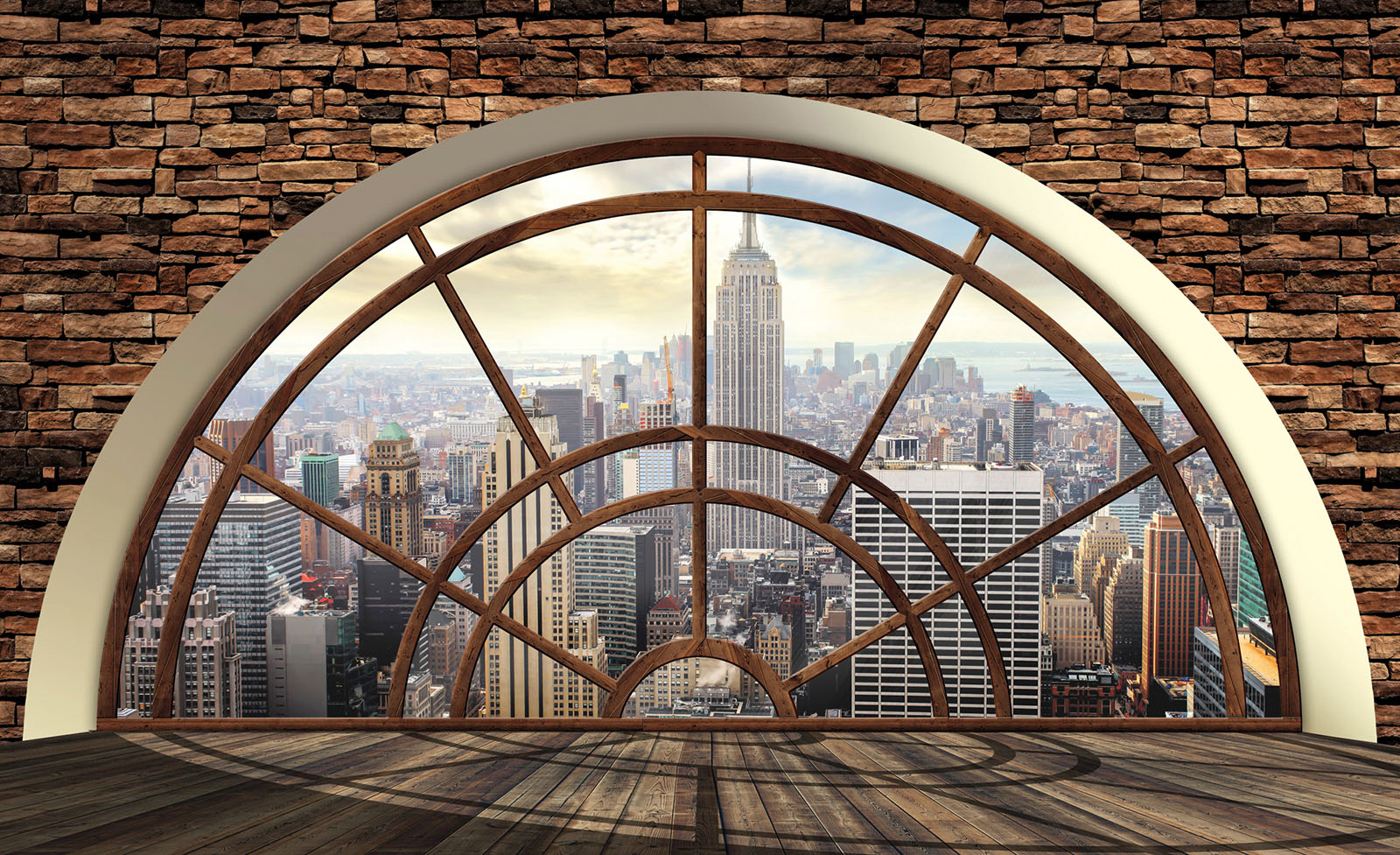 Vliestapete »New York Fensterblick«, verschiedene Motivgrößen, für das Büro oder...