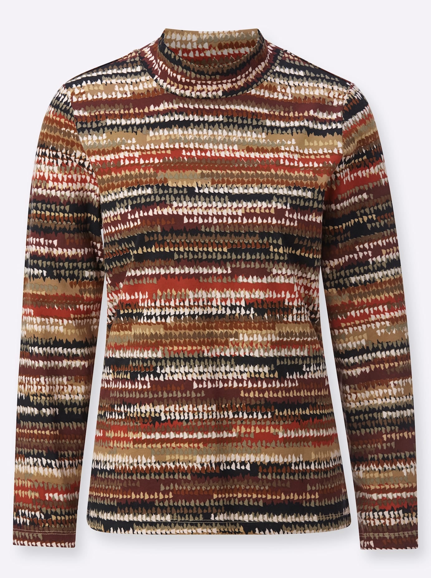 Casual Looks Stehkragenshirt »Druck-Shirt«, (1 tlg.)