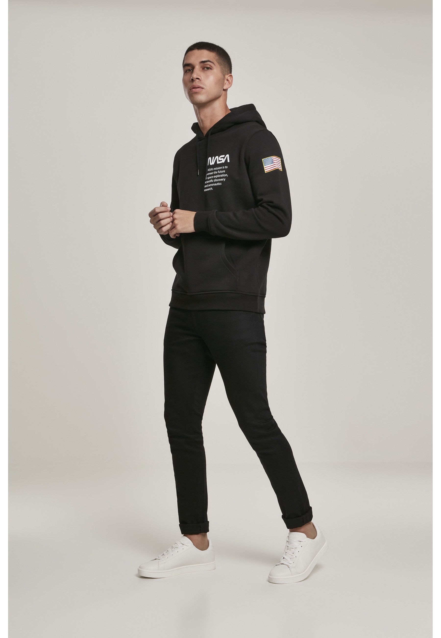 MisterTee Rundhalspullover »MisterTee Herren NASA Definition Hoody« 1 Stk.