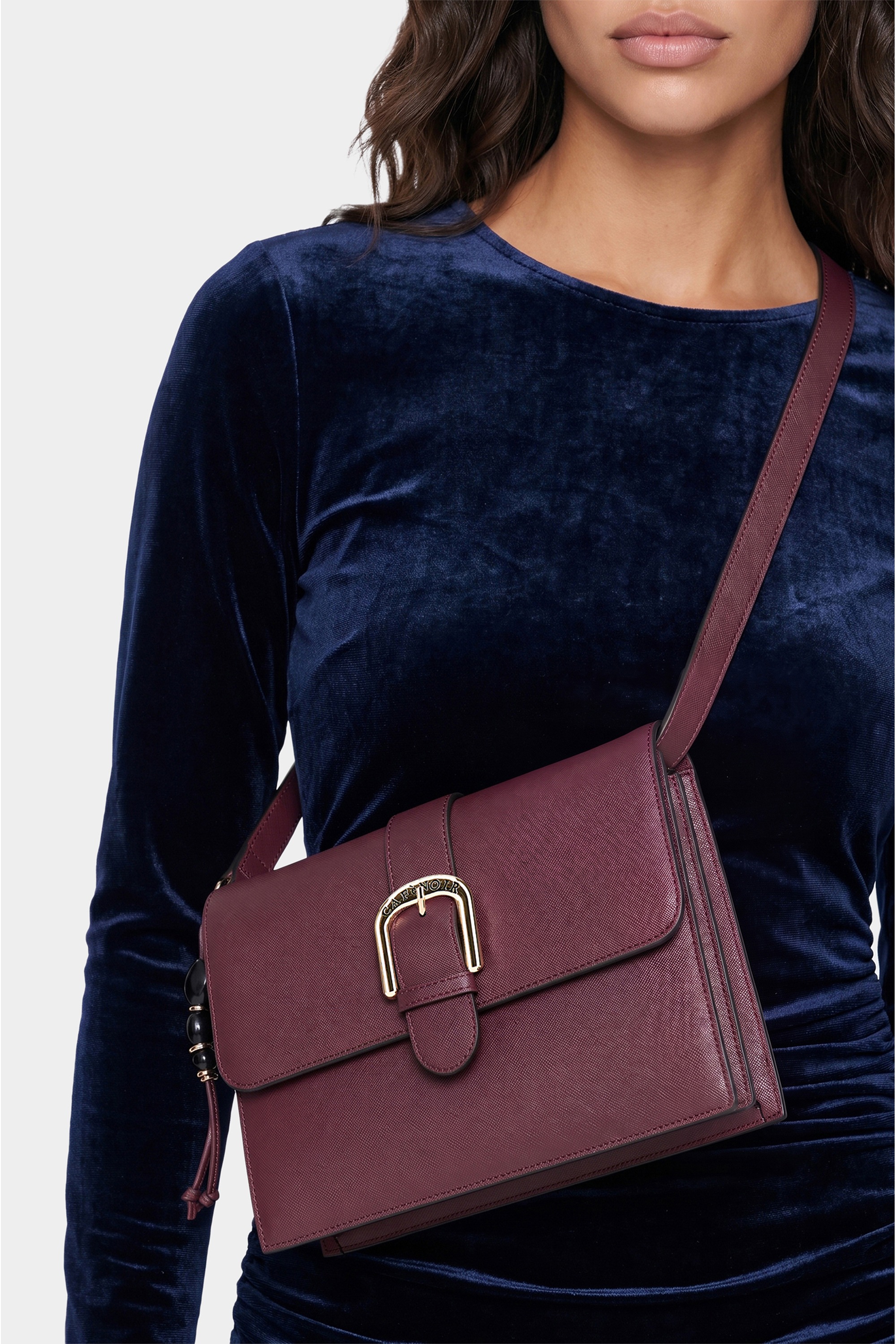 CAFèNoir Schultertasche »CROSSBODY BAG WITH POCKET C3WE1112. Damen« Schultertasche Damen, Abendtasche, Mini-Bag, Fashion, Lifestyle, Sale