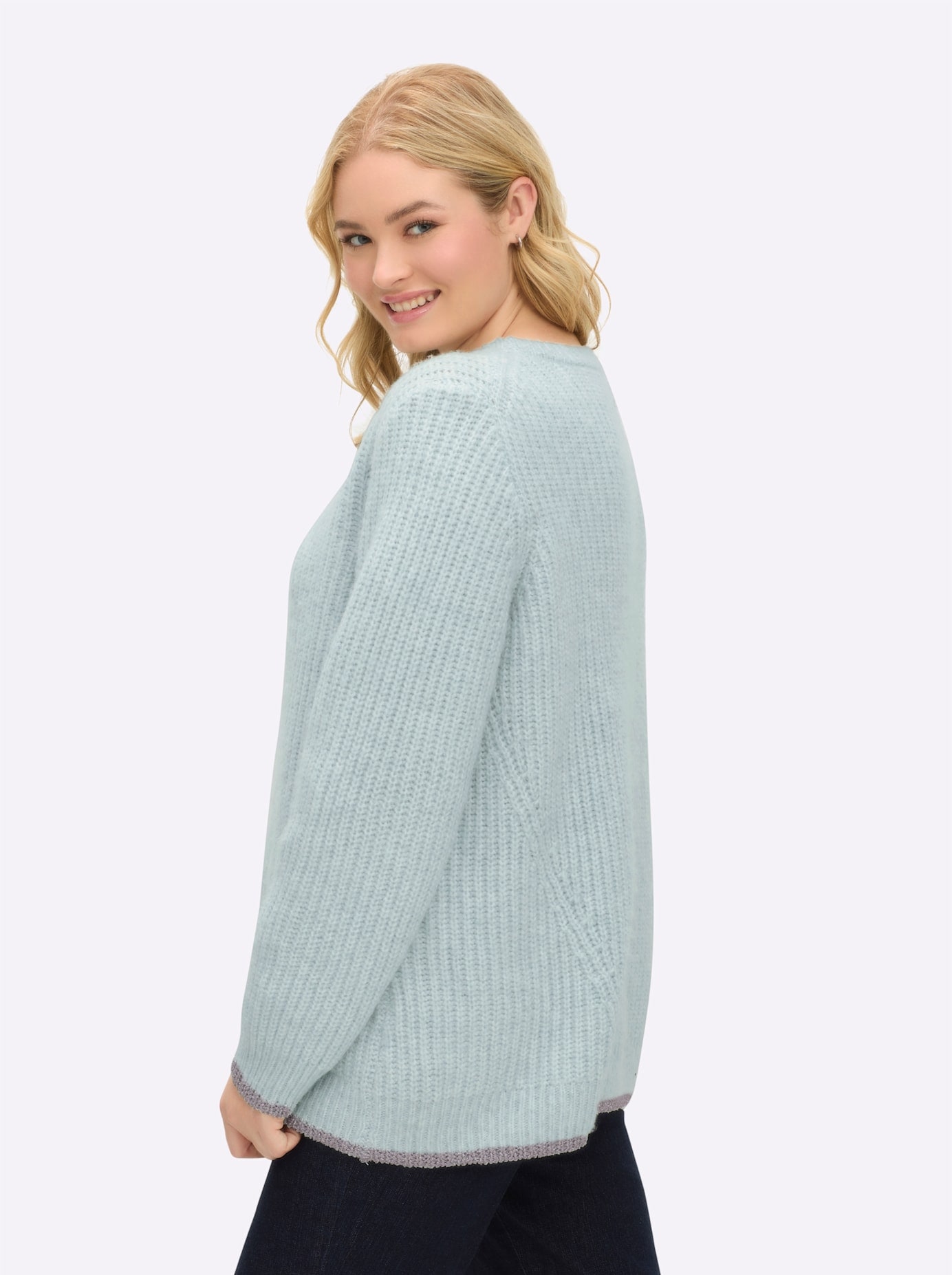 Sheego Rundhalspullover »Pullover«