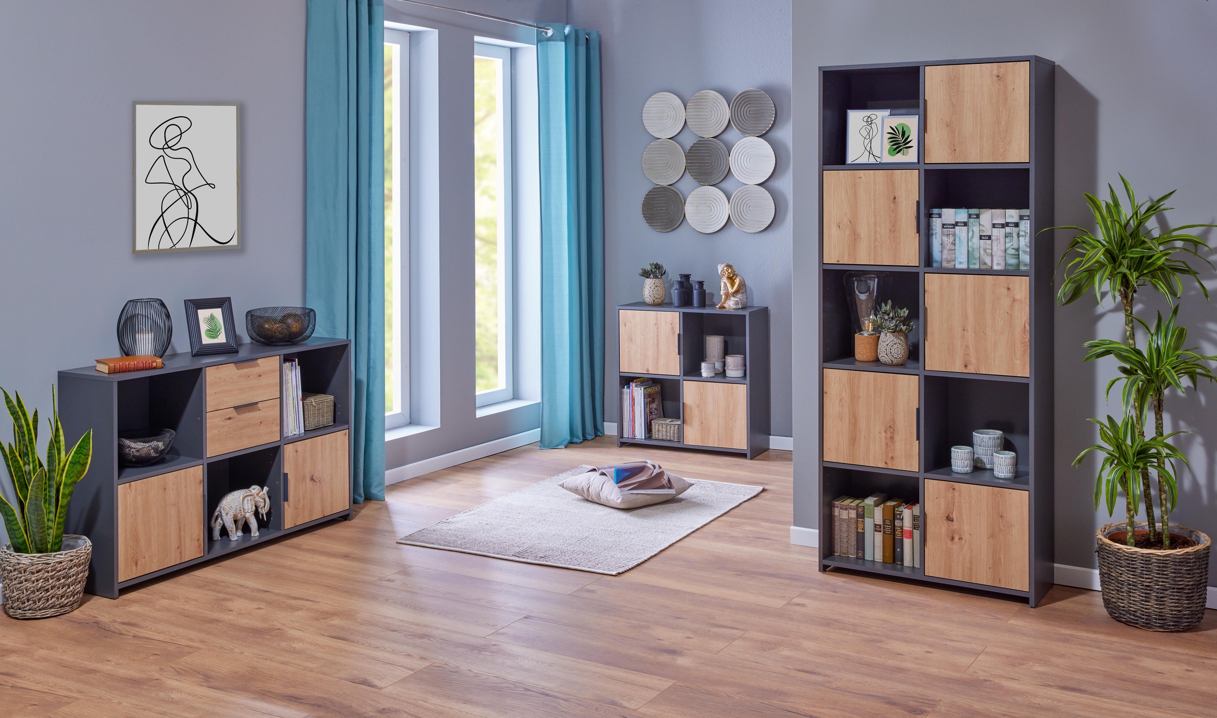 Inter Link Bücherregal "Pepeto" 1 Stk. tlg. Modular, individuelle Gestaltun günstig online kaufen