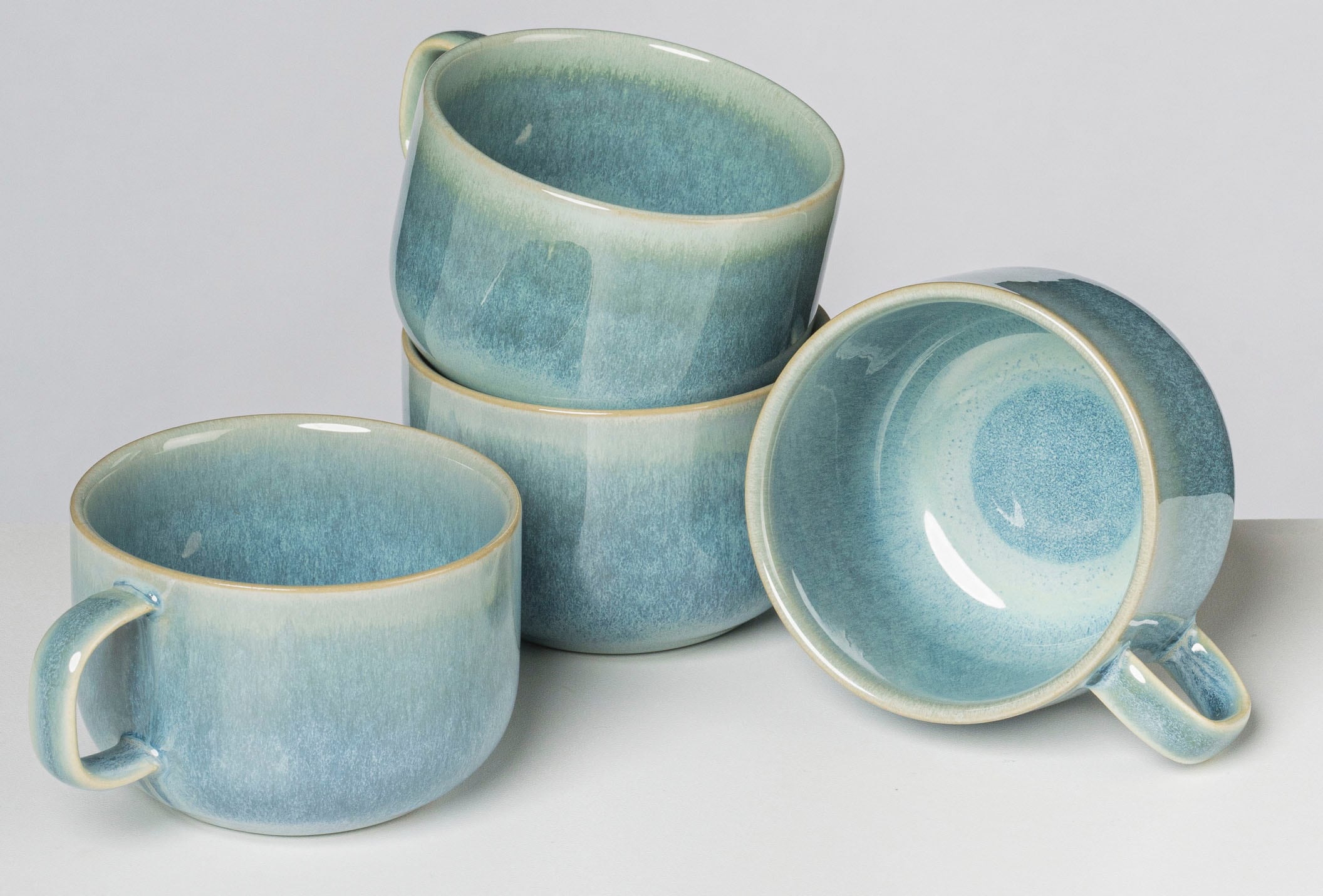 gipfelstück Tasse "Tiefer See" Scandi-Style, Reaktivglasur, jedes Stück ein günstig online kaufen