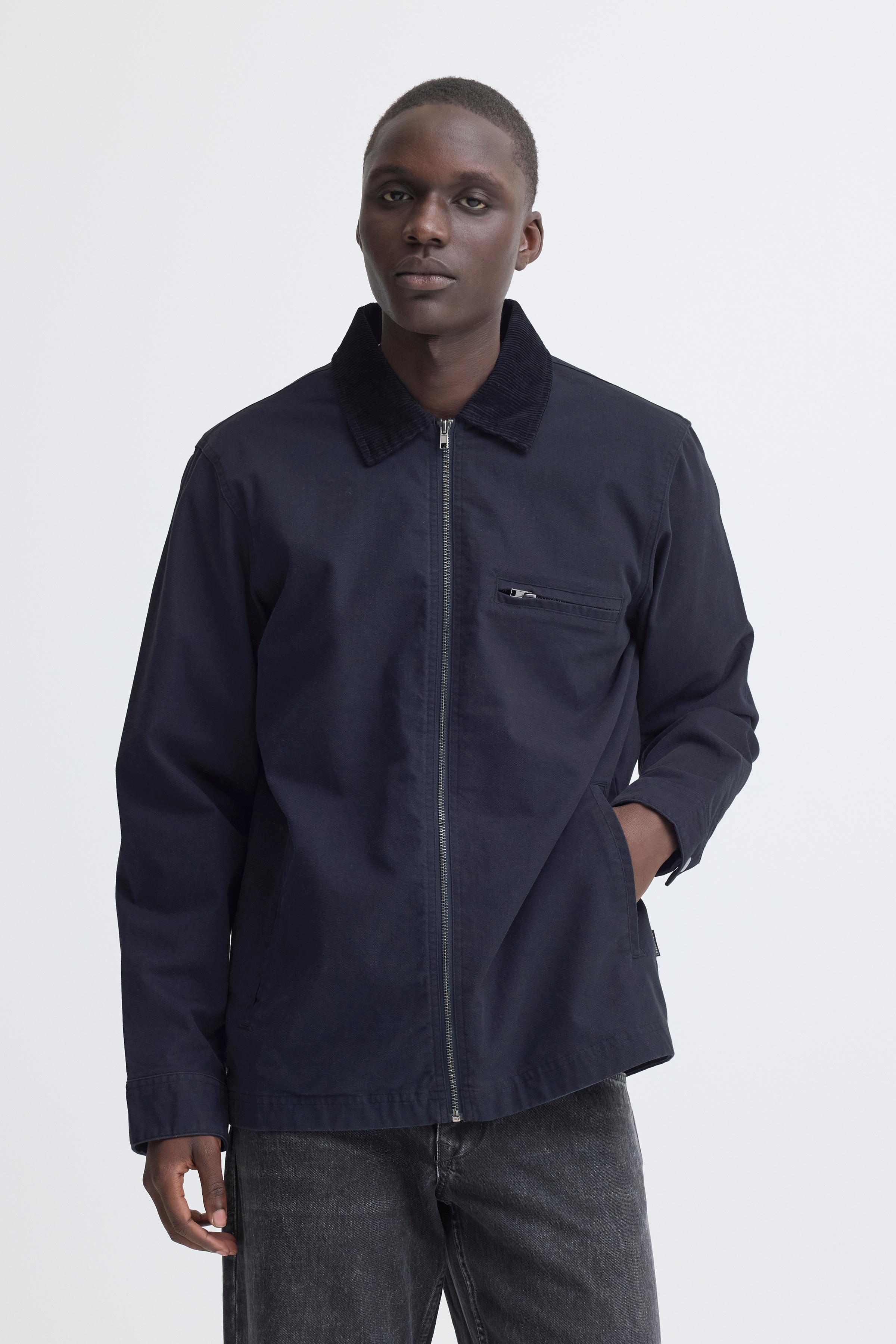 Blend Outdoorjacke "BHFONTANA JKT" ohne Kapuze aus Baumwolle, Regular Fit, mit Reißverschluss