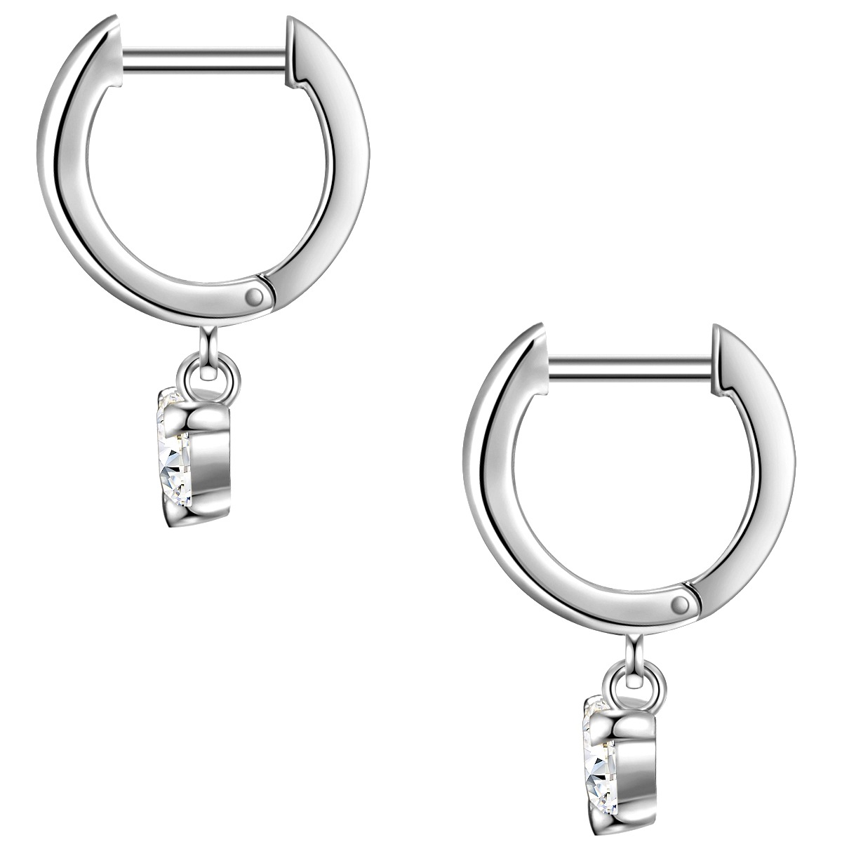 Glanzstücke München Paar Creolen »Set: GSM1341« Creolen Sterling Silber Zirkonia weiß