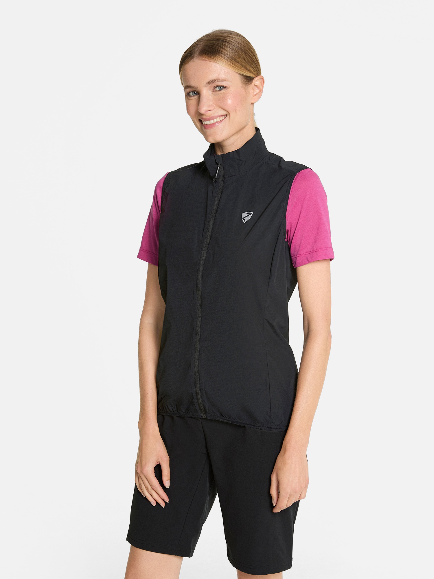 Funktionsweste ZIENER "NEFELIA-Z", Damen, Gr. 46, schwarz, Obermaterial: 85% Nylon, 8% Polyester, 7% Elasthan, Westen Funktionsweste 3