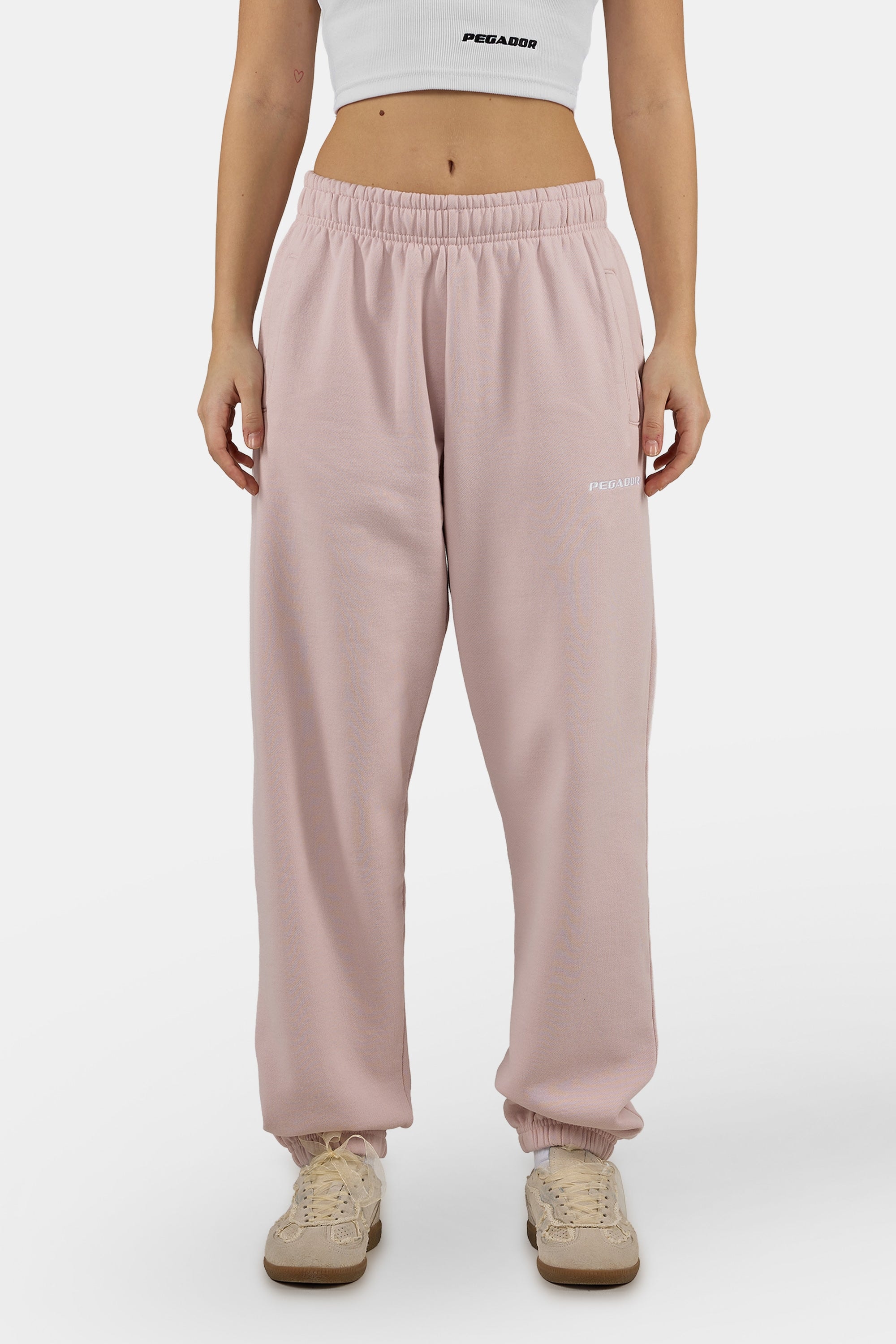 PEGADOR Sweathose "Villa High Waisted Sweat Pants" Baumwollmischung, regula günstig online kaufen