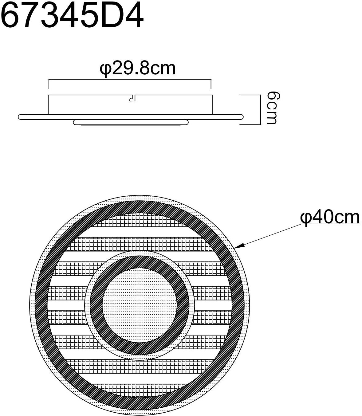 GLOBO LIGHTING LED Deckenleuchte »WOODY«, 1 flammig, Leuchtmittel LED-Modul | LED fest integriert, Memoryfunktion, die deine bevorzugte Einstellung speichert