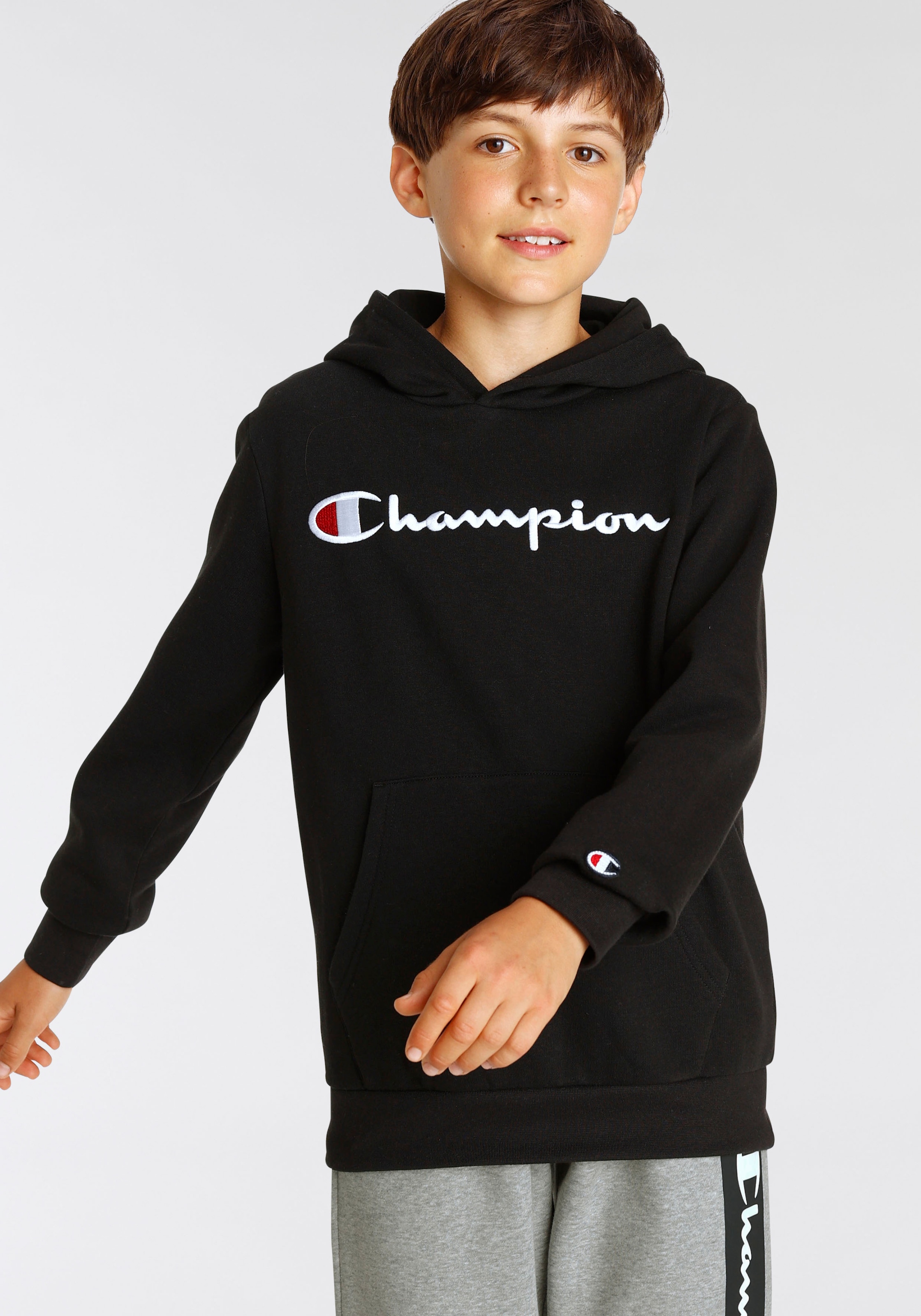 Sweatshirt für für Hooded | ▷ Kinder« large Logo Champion »Classic Sweatshirt BAUR -