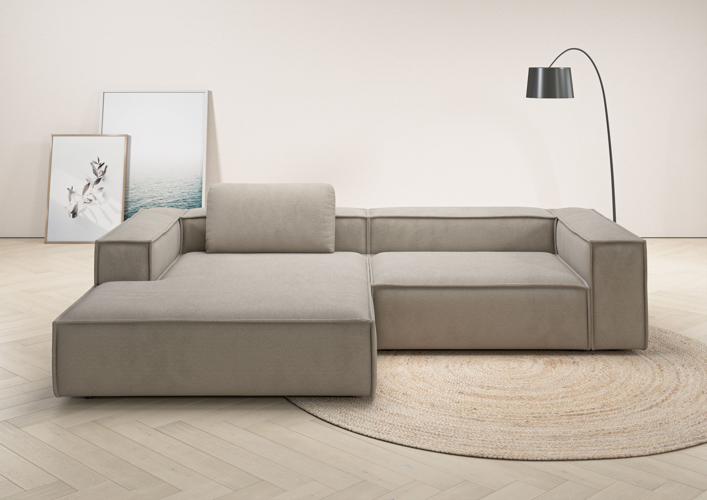 Home affaire Ecksofa "Watertown, modernes XXL L-Form, 306 cm breit" Großzüg günstig online kaufen