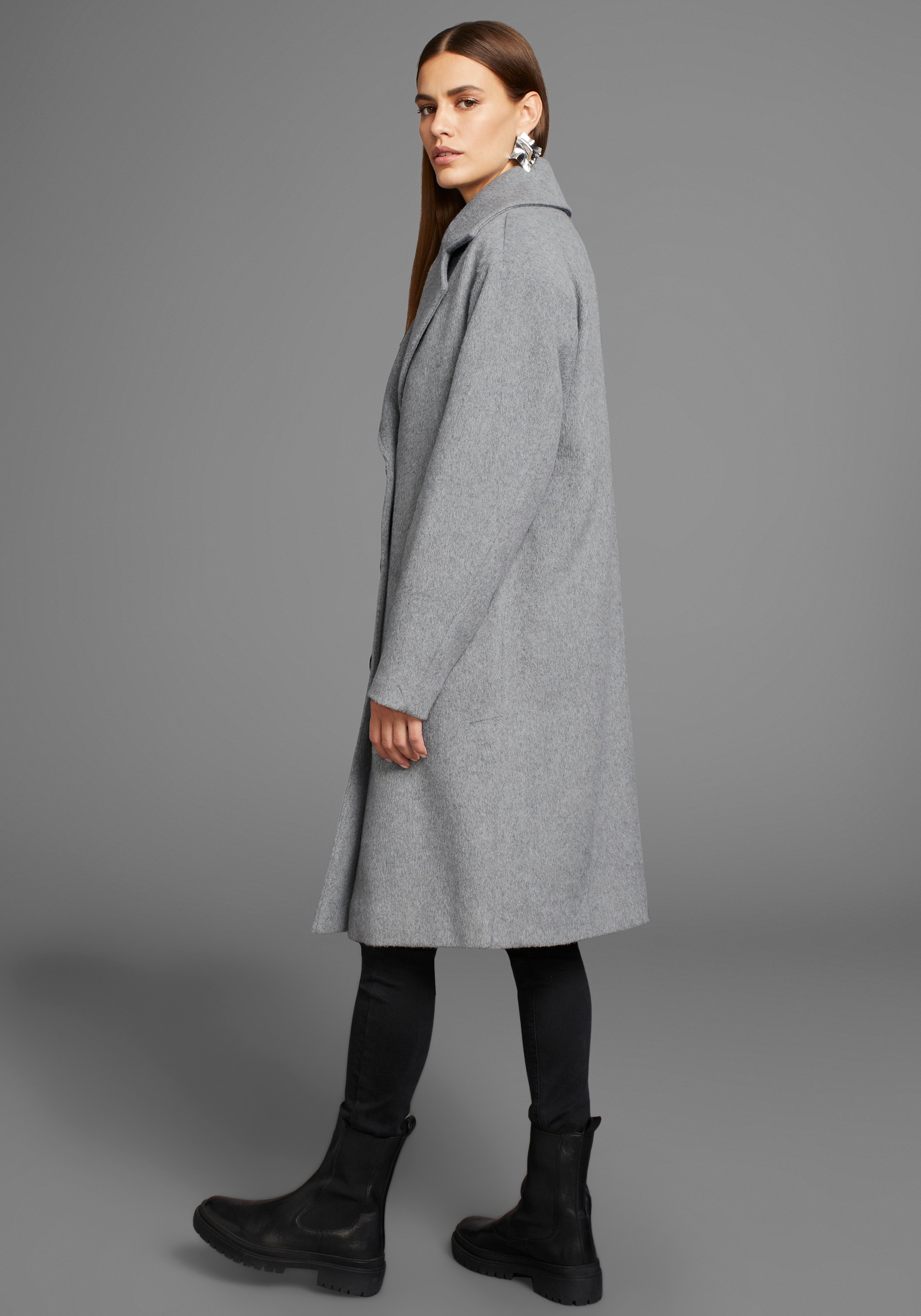 HECHTER PARIS Wollmantel, in asymmetrischer Oversize-Form - NEUE KOLLEKTION