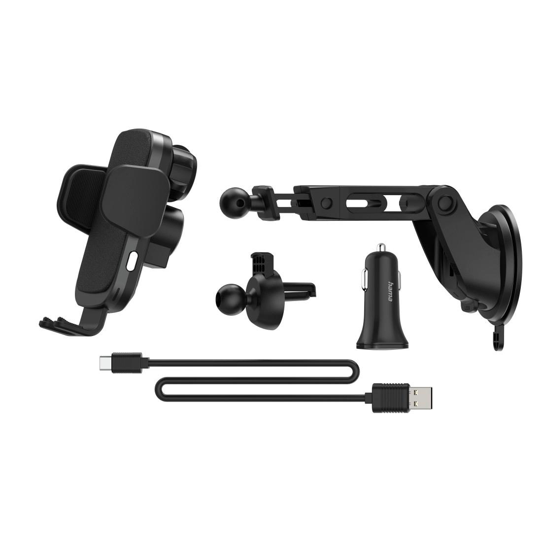 Hama Smartphone-Ladegerät »Kfz Handy Ladegerät "FC10 Motion", 10 W, kabellos, QI Charge, Schwarz«