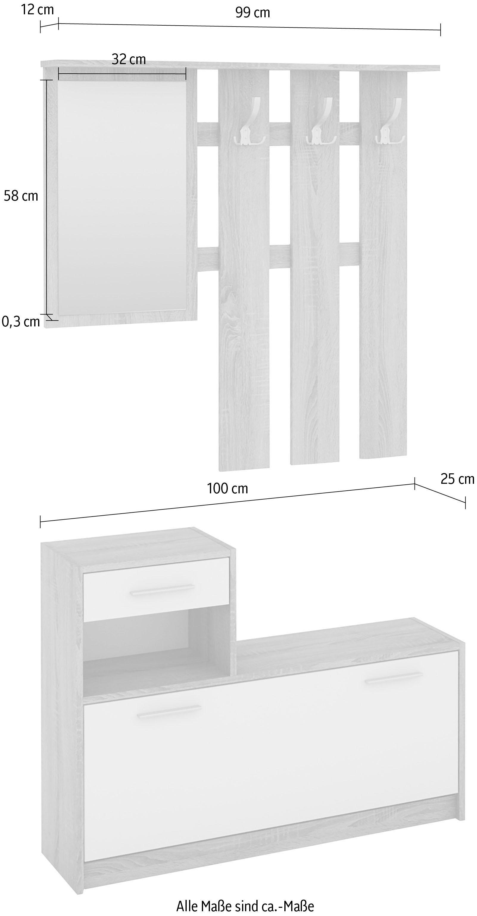 Homexperts Garderoben-Set »Tamme«, (3 St.)