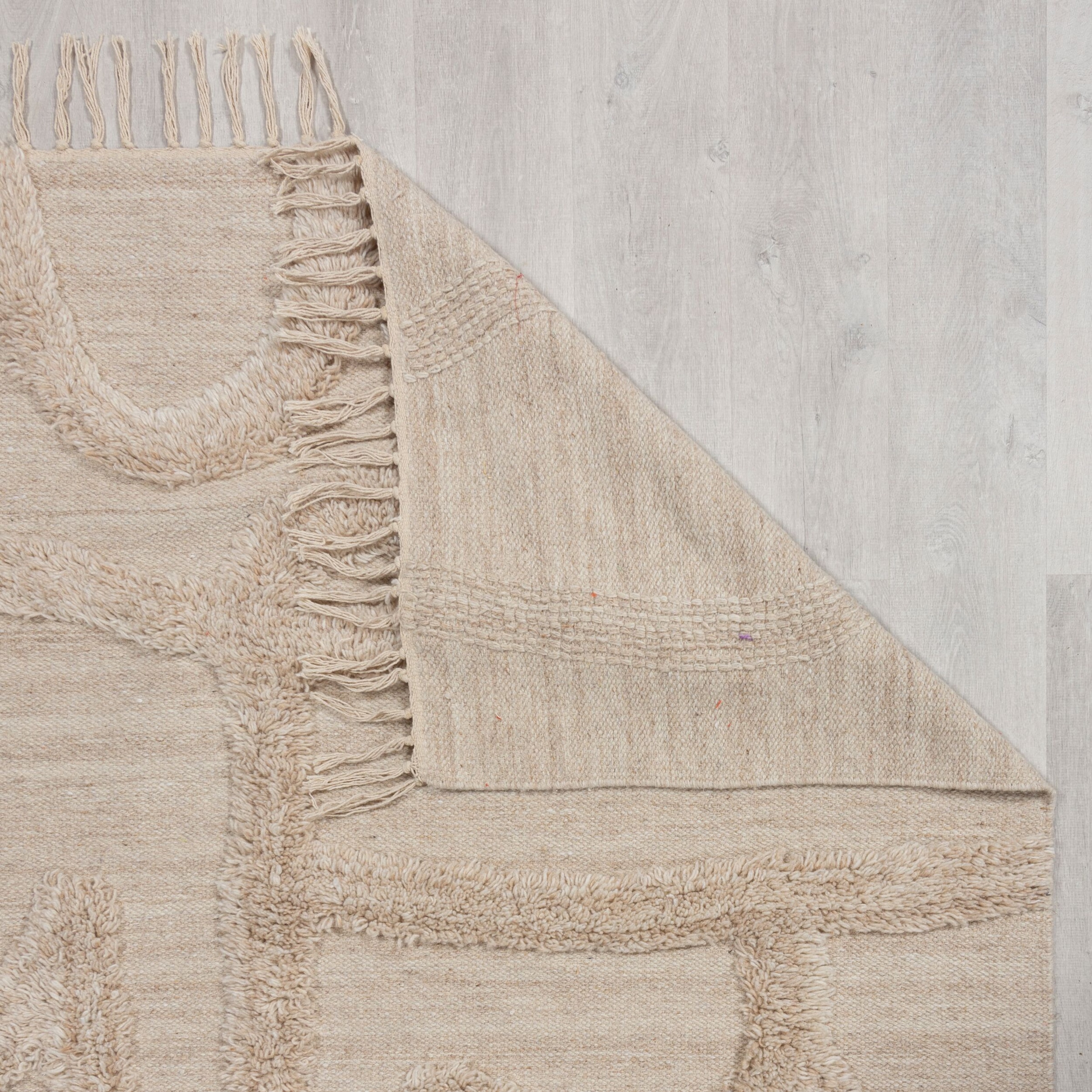 Thumbnail - FLAIR RUGS Teppich "Loma" rechteckig 20 mm Höhe mit Fransen