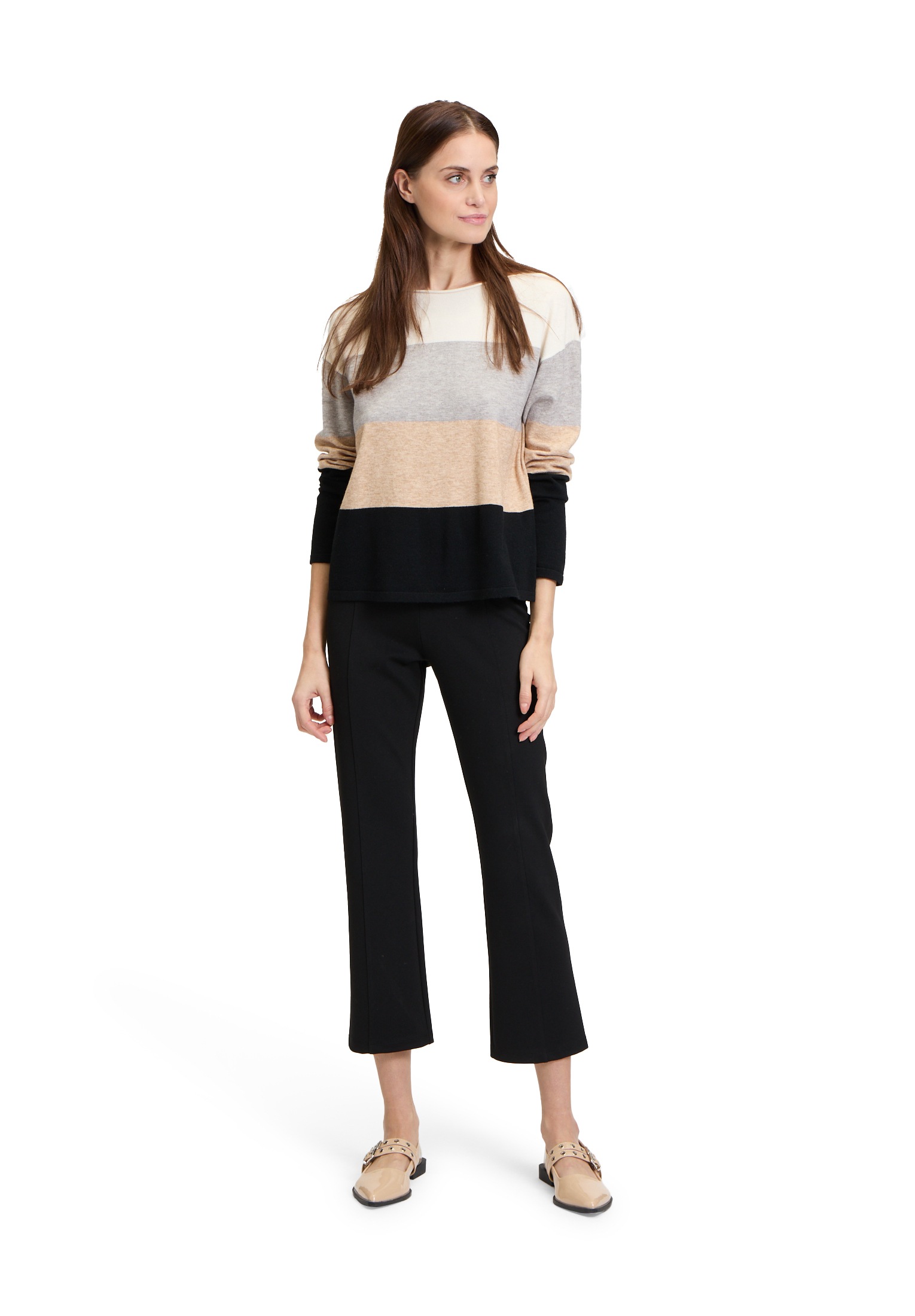 Betty Barclay Strickpullover »Betty Barclay Feinstrickpullover mit Color Blocking«, (1 tlg.), Material