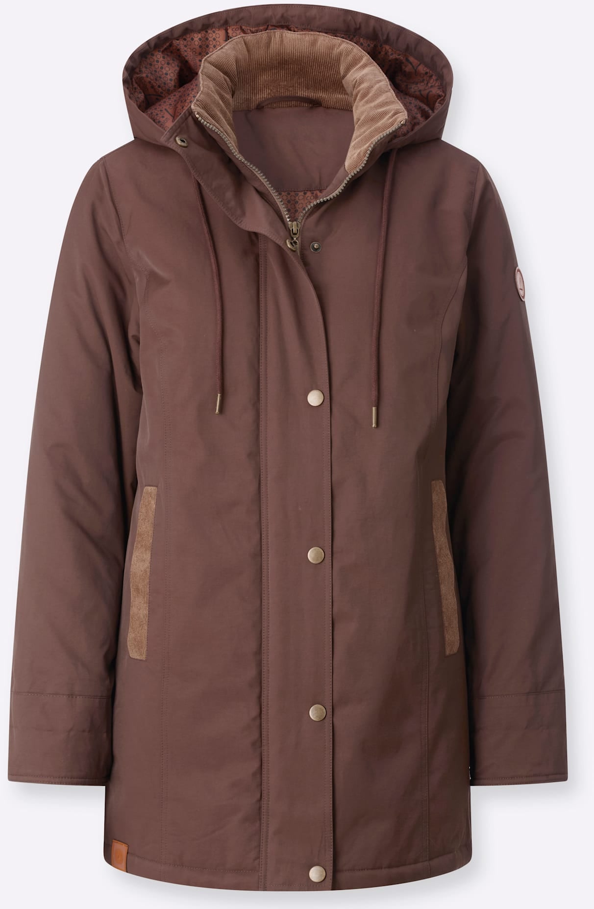 Casual Looks Canvasjacke mit Kapuze