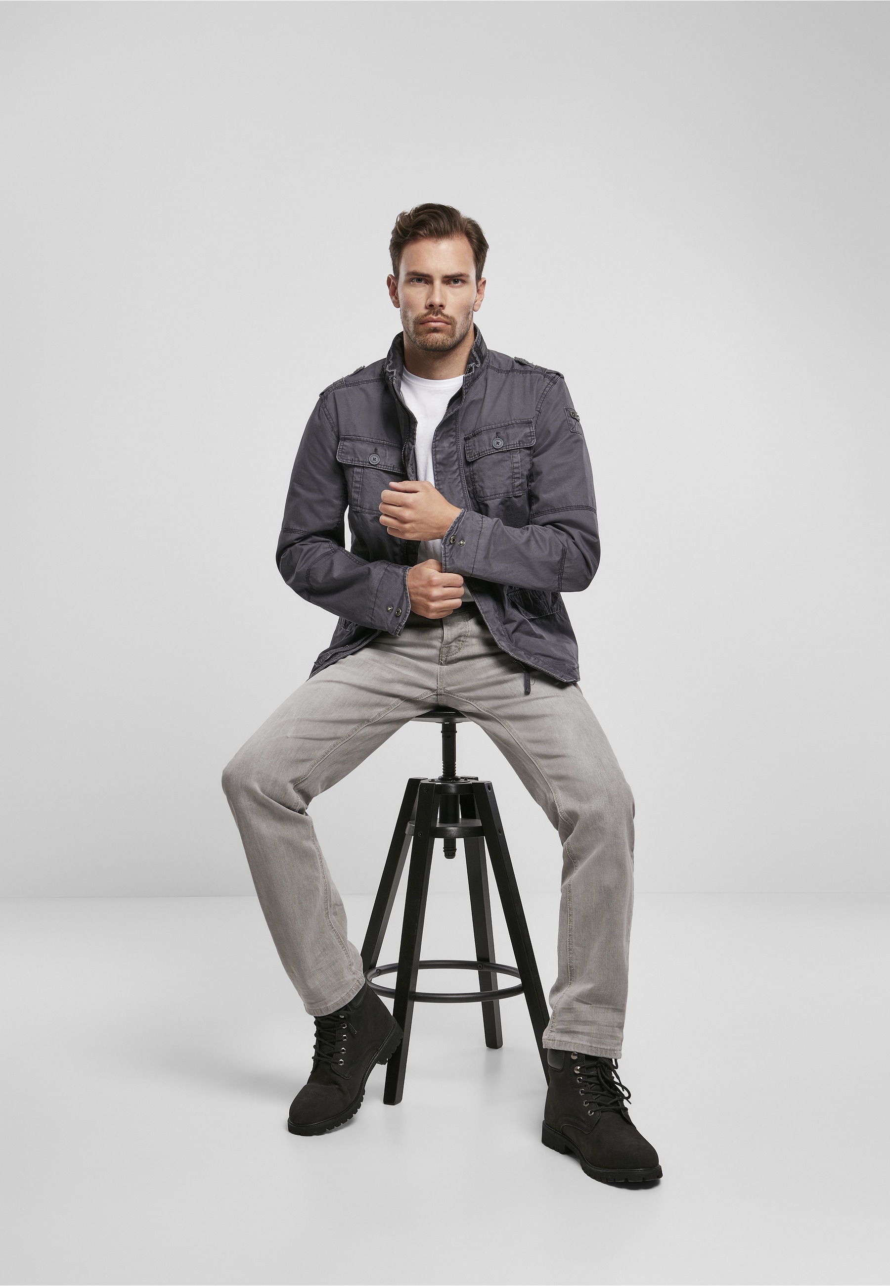 Brandit Allwetterjacke »Brandit Herren Britannia Jacket« 1 Stk. tlg. ohne Kapuze