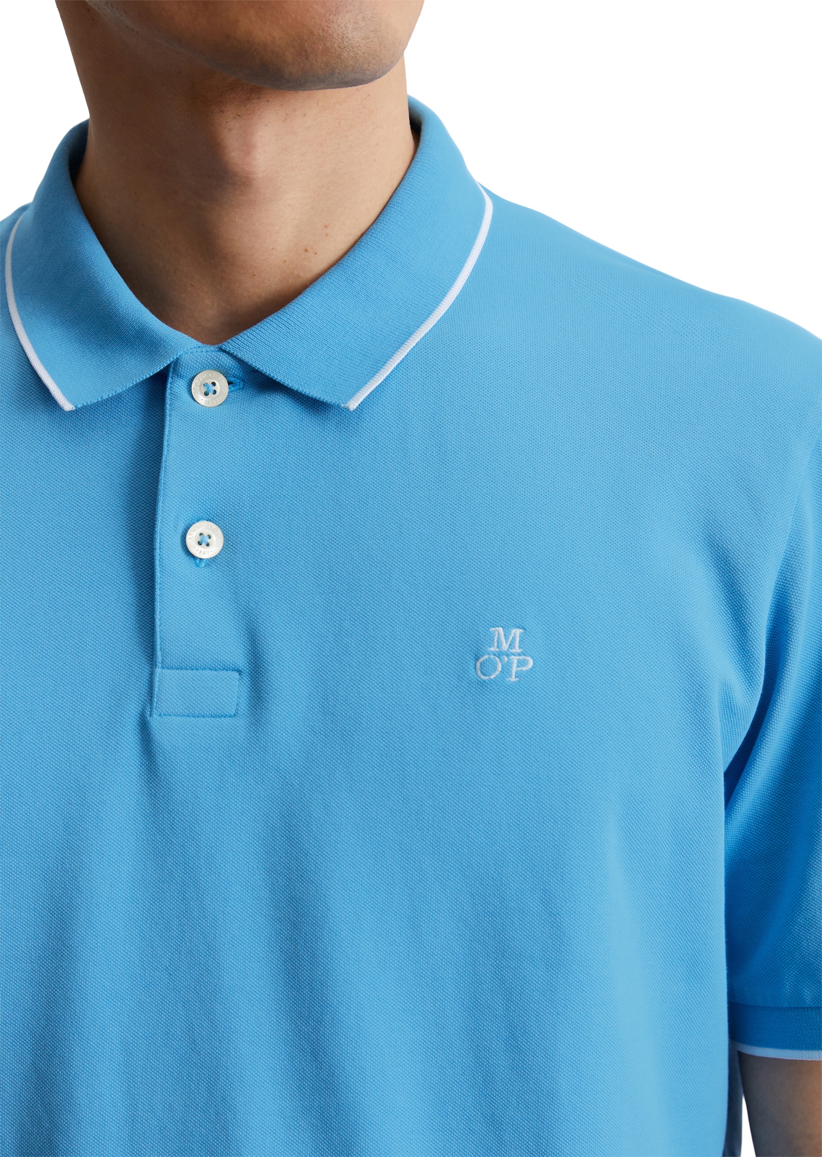 Marc O'Polo Poloshirt »aus Bio-Baumwoll-Mix«