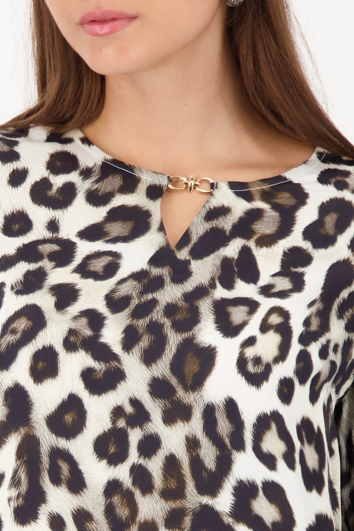 Monari Satinbluse »Bluse Satin Leodruck«