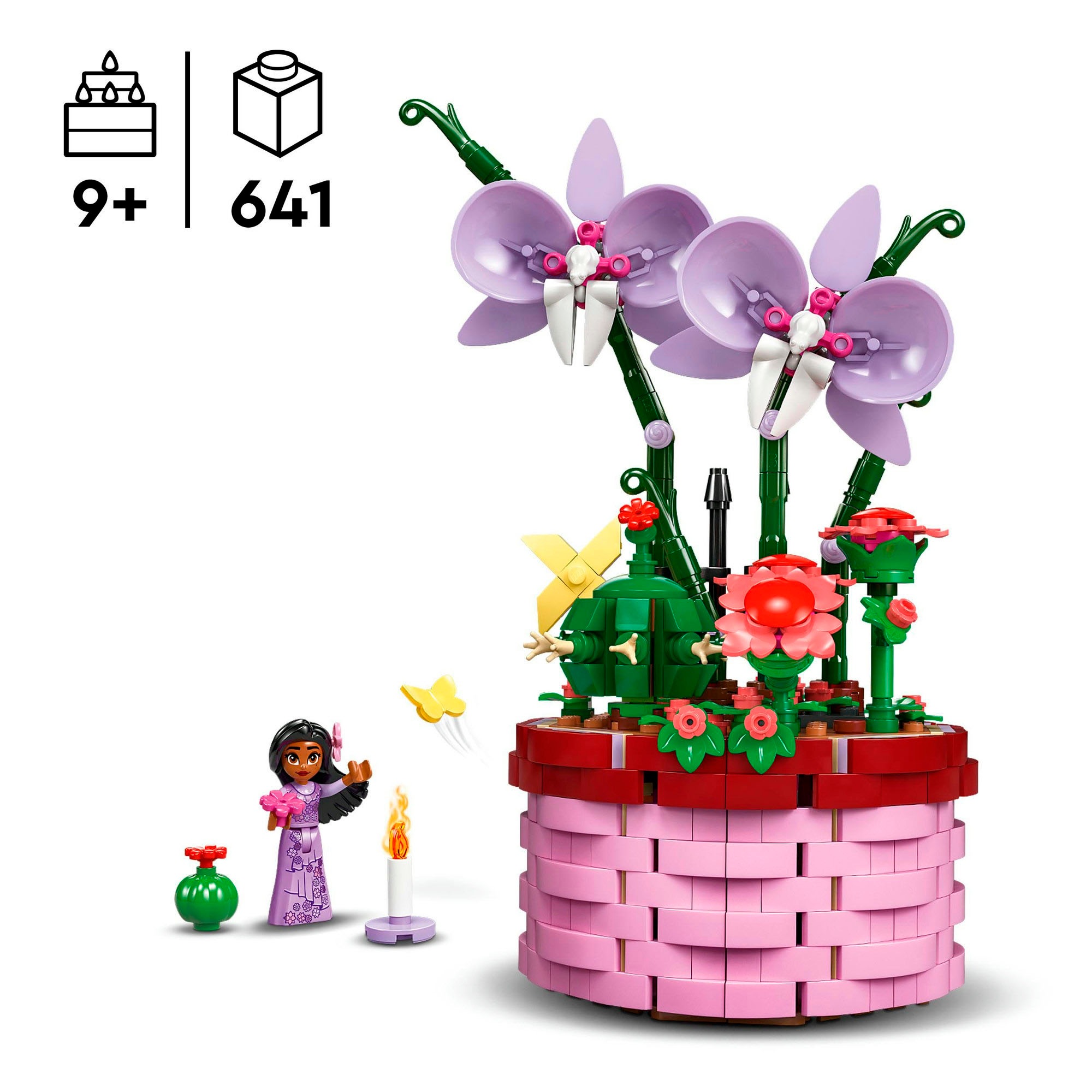 LEGO® Konstruktionsspielsteine »Isabelas Blumentopf (43237), LEGO® LEGO Disney Classic«, (641 St.), Made in Europe