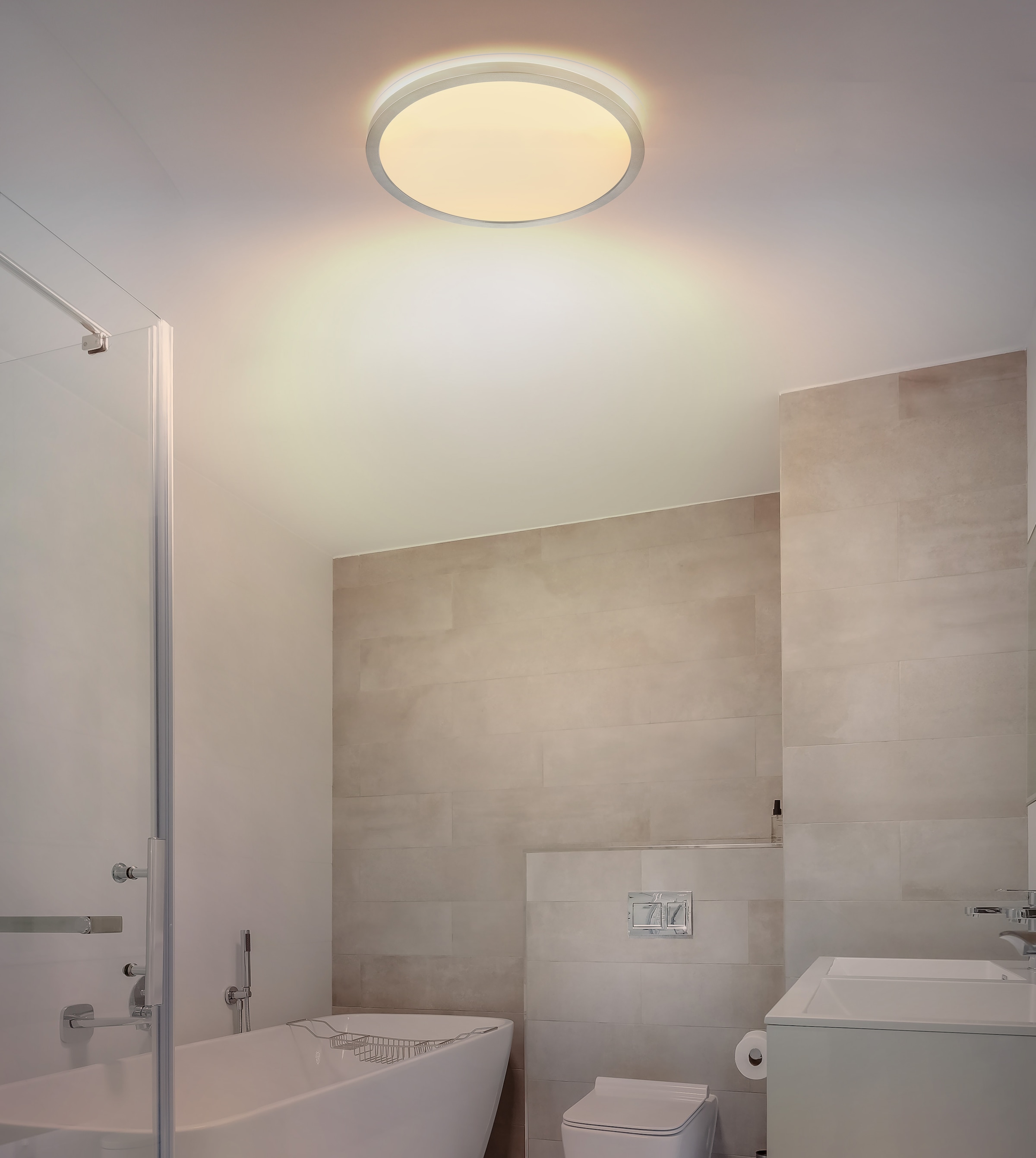 GLOBO LIGHTING LED Deckenleuchte »SAPANA«, Leuchtmittel LED-Modul | LED fest integriert, Deckenlampe/rund/Wohnzimmer/Schlafzimmer/elegant