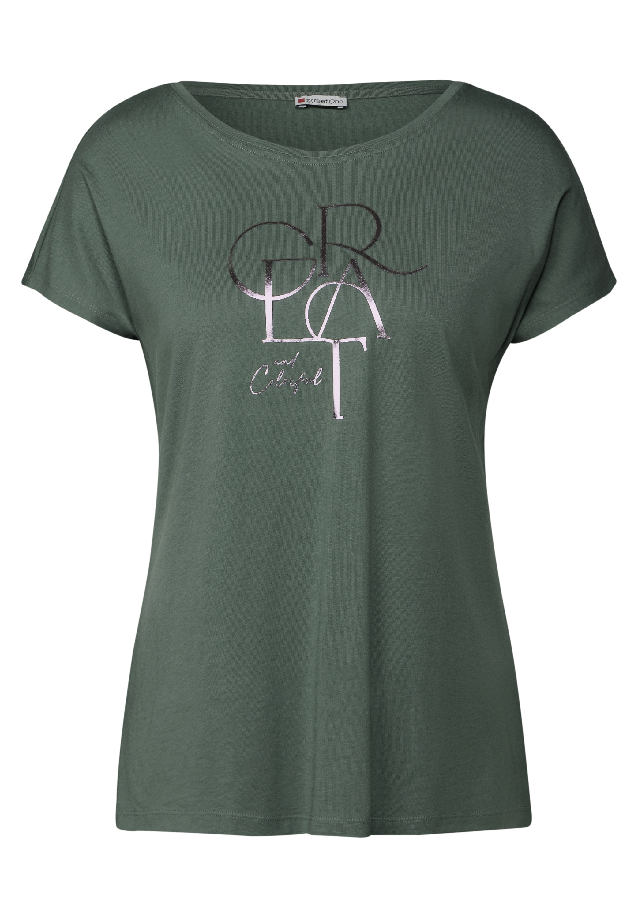 STREET ONE T-Shirt, im soften Baumwoll-Mix