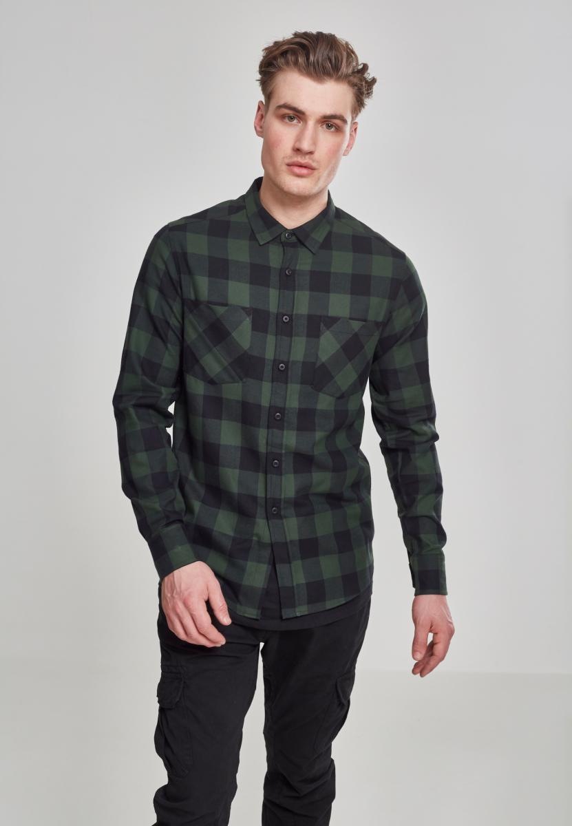 URBAN CLASSICS Langarmshirt »Checked Flanell Shirt«, (1 tlg.) ▷ bestellen |  BAUR | Shirts