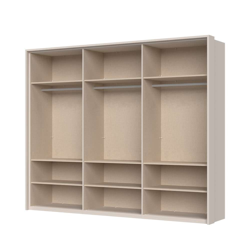 Places of Style Drehtürenschrank »Opera Parsol-Glastüren, LED-Glasbodenbeleuchtung, mit und ohne Kranz«, Glastüren, UV-Lack, LED-Innenbeleuchtung, Soft-Close-Funktion
