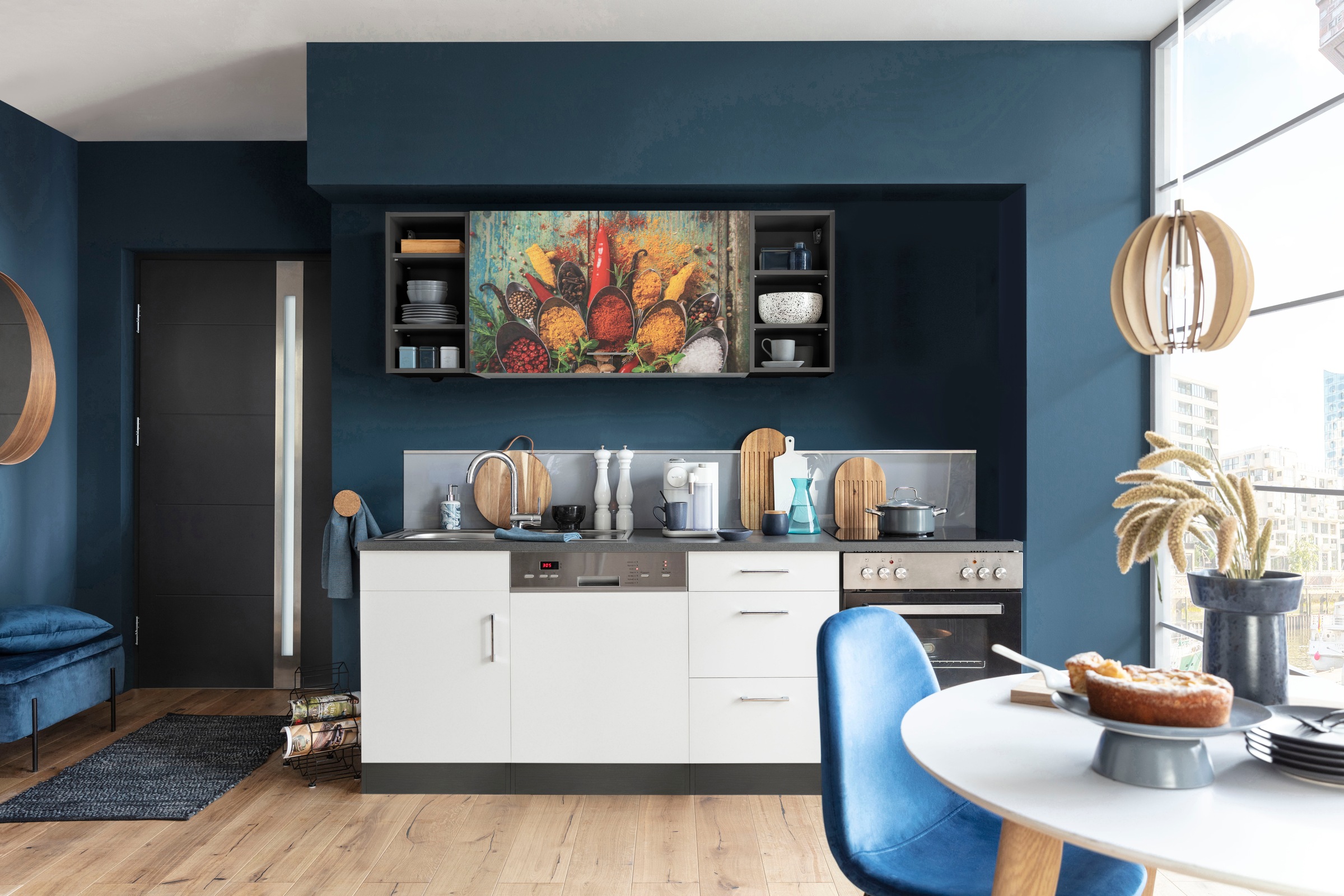 KOCHSTATION Küchenzeile "KS-Paris – Küchen mit einzigartigen Fotomotiven au günstig online kaufen