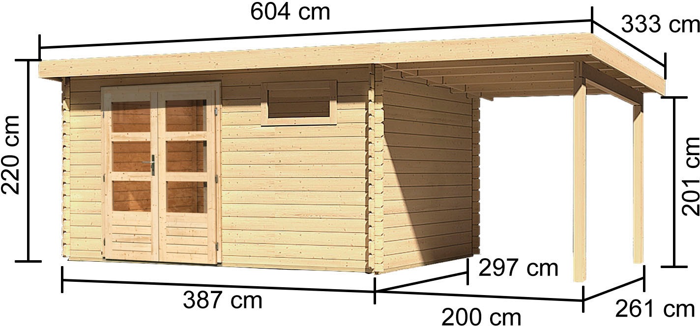 Karibu Gartenhaus »Schloßsee 8«