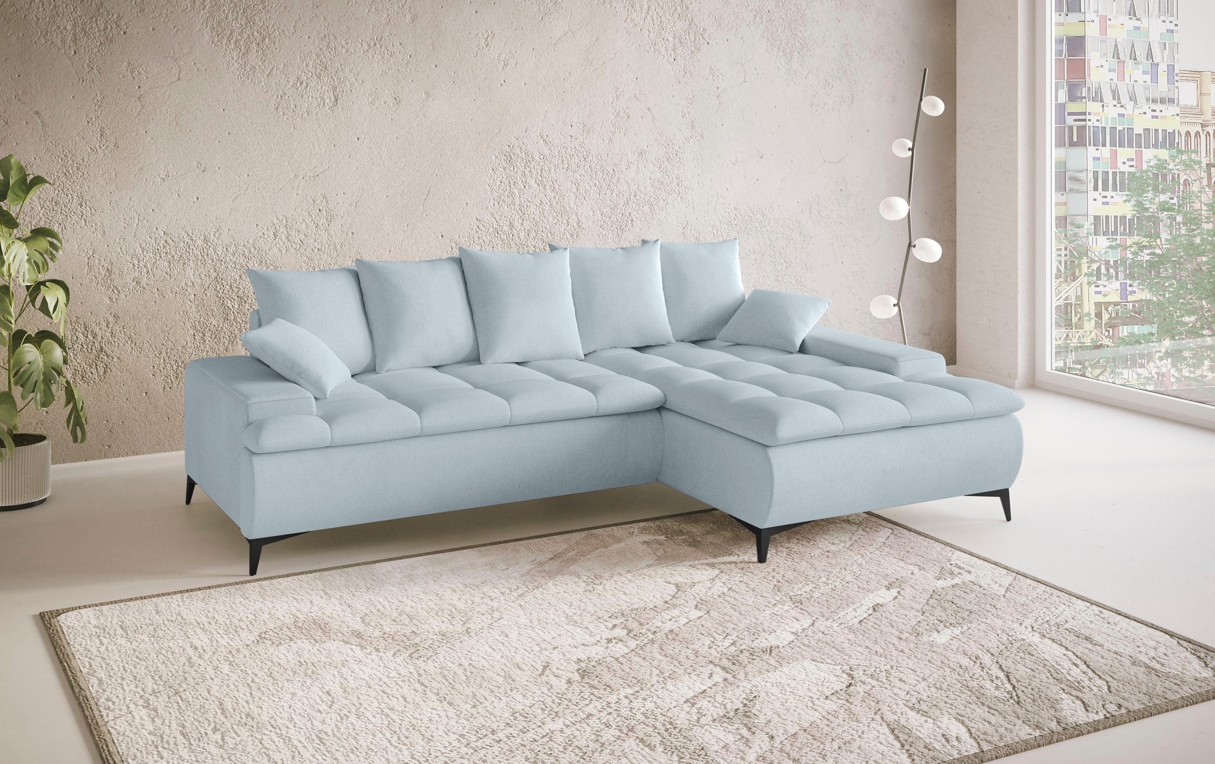 Mr. Couch Ecksofa »Haiti III, L-Form«, Mit Kaltschaum, bis 140 kg belastbar