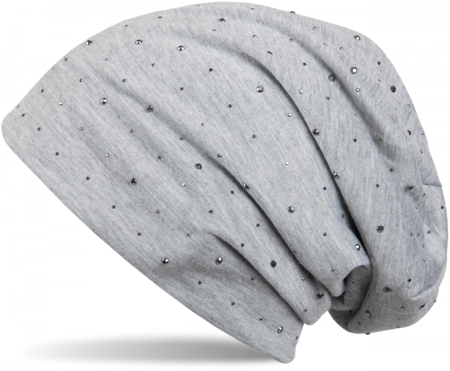 styleBREAKER Beanie "Beanie mit Strass Nieten Applikation" 1 Stk.