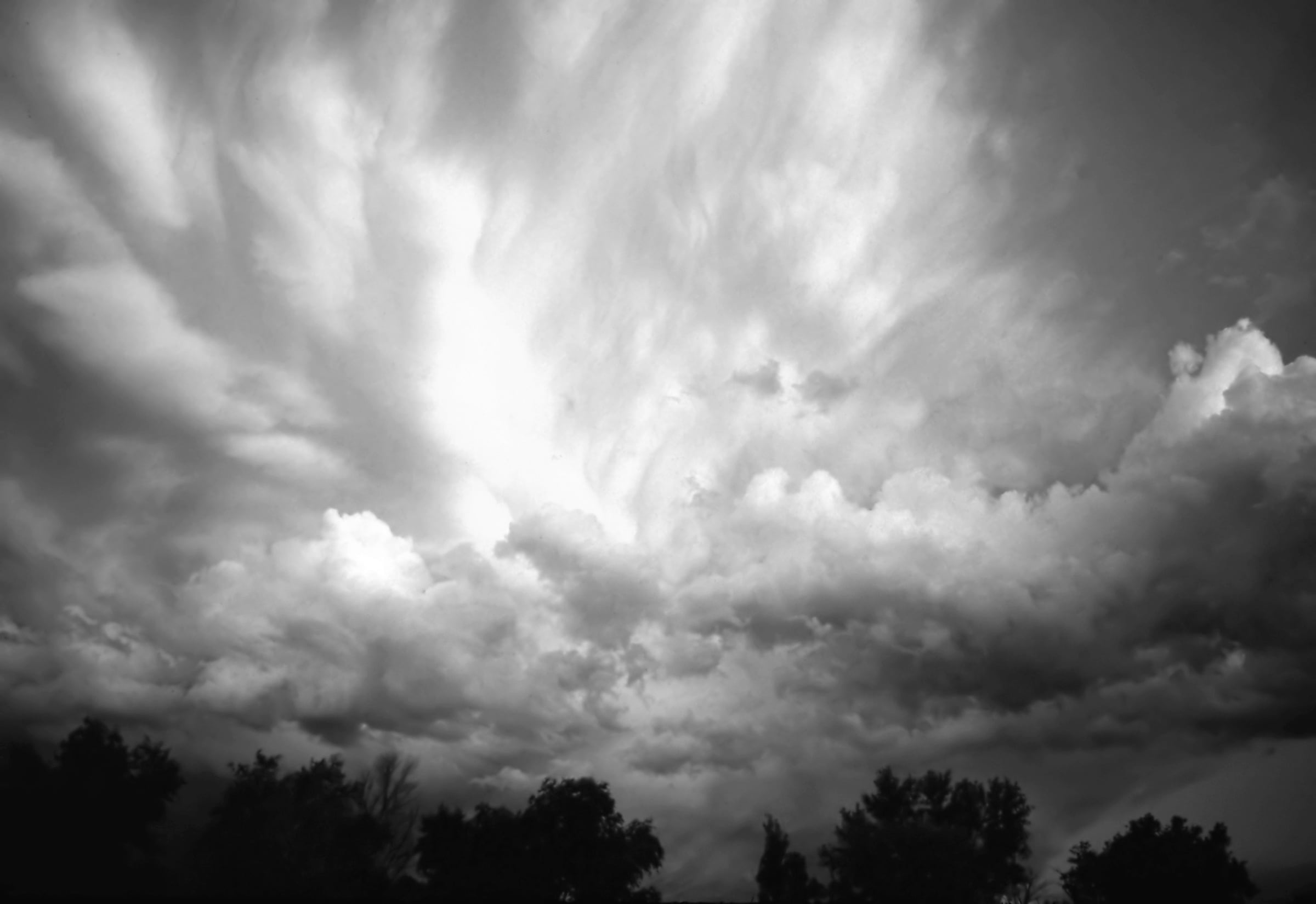 Papermoon Fototapete "Himmel Schwarz & Weiß" günstig online kaufen