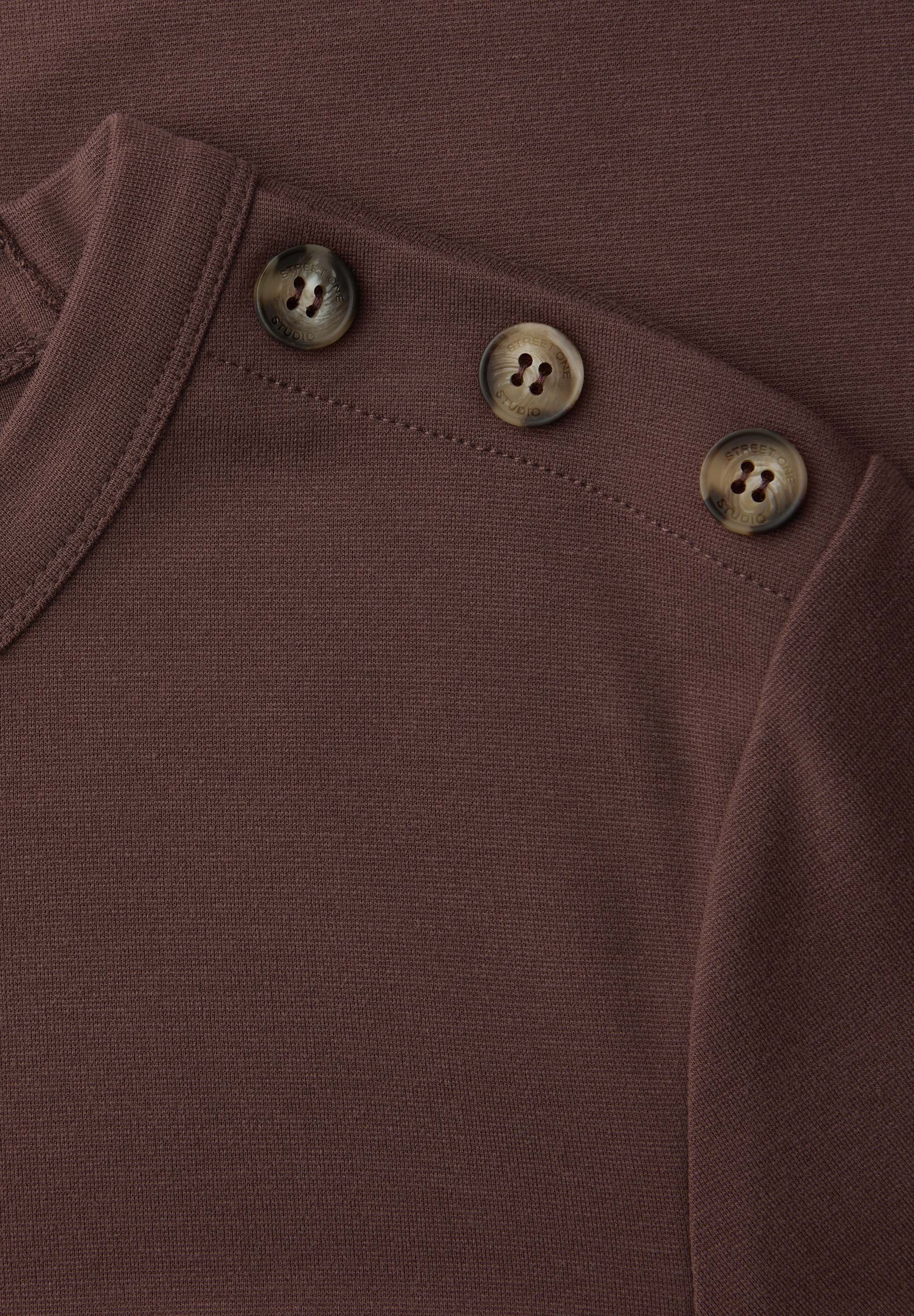 STREET ONE Midikleid Ohne Taschen mit Rundhalsausschnitt