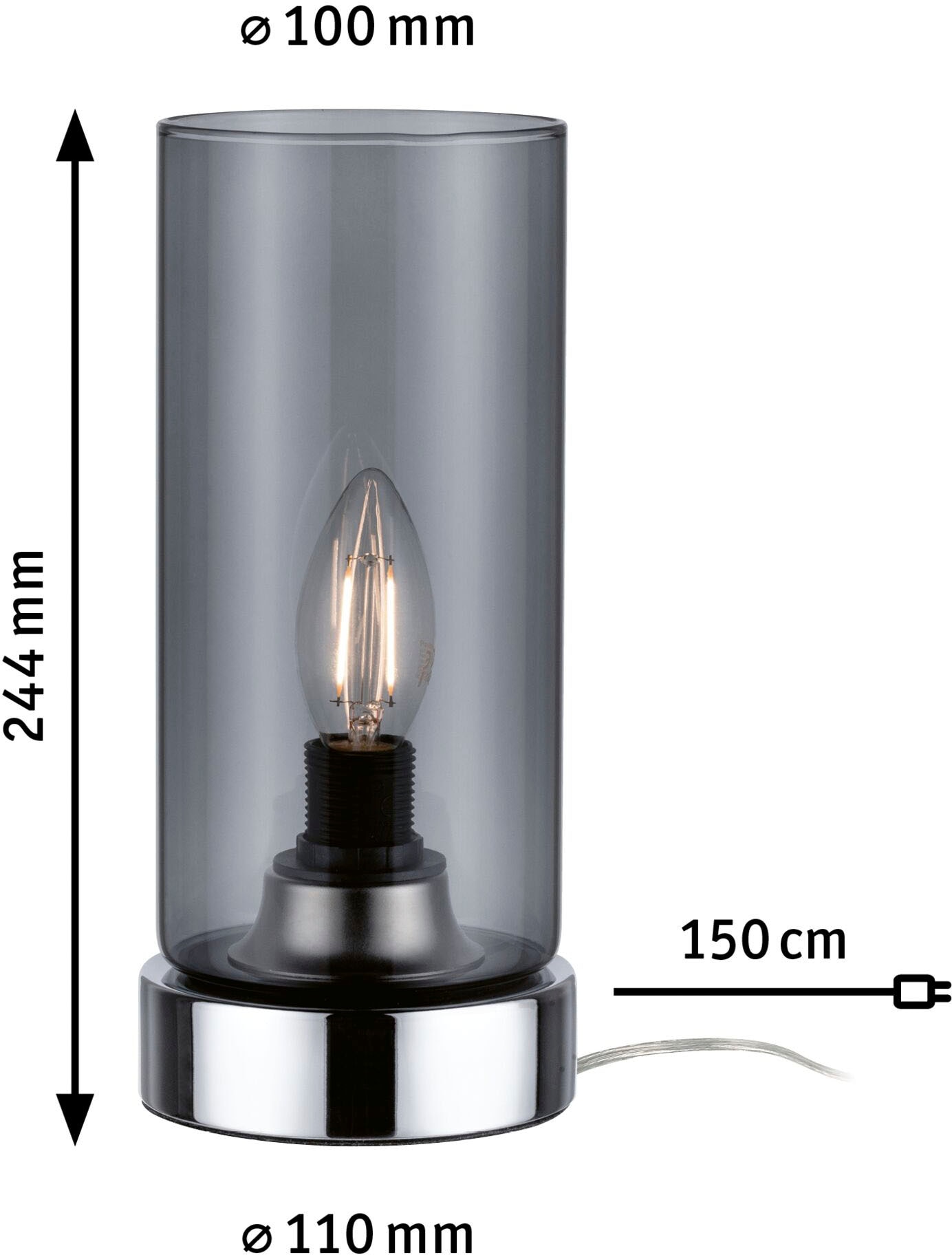 Paulmann Nachttischlampe »Pinja«, Leuchtmittel E14 | ohne Leuchtmittel, E14