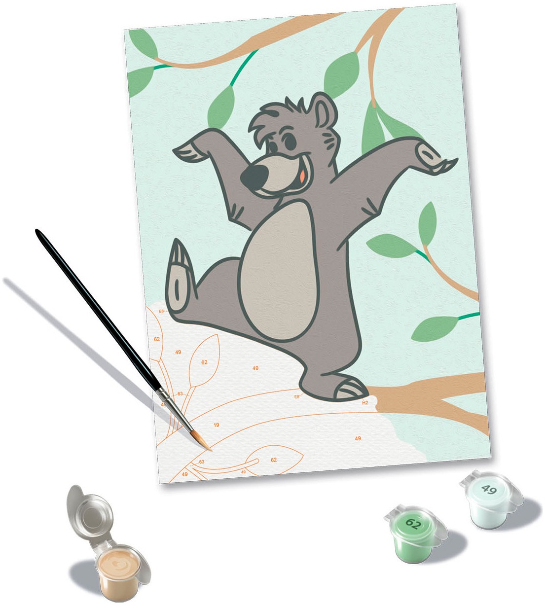 Ravensburger Malen nach Zahlen »CreArt, Hello Baby, Baloo«, für Erwachsene; Made in Europe