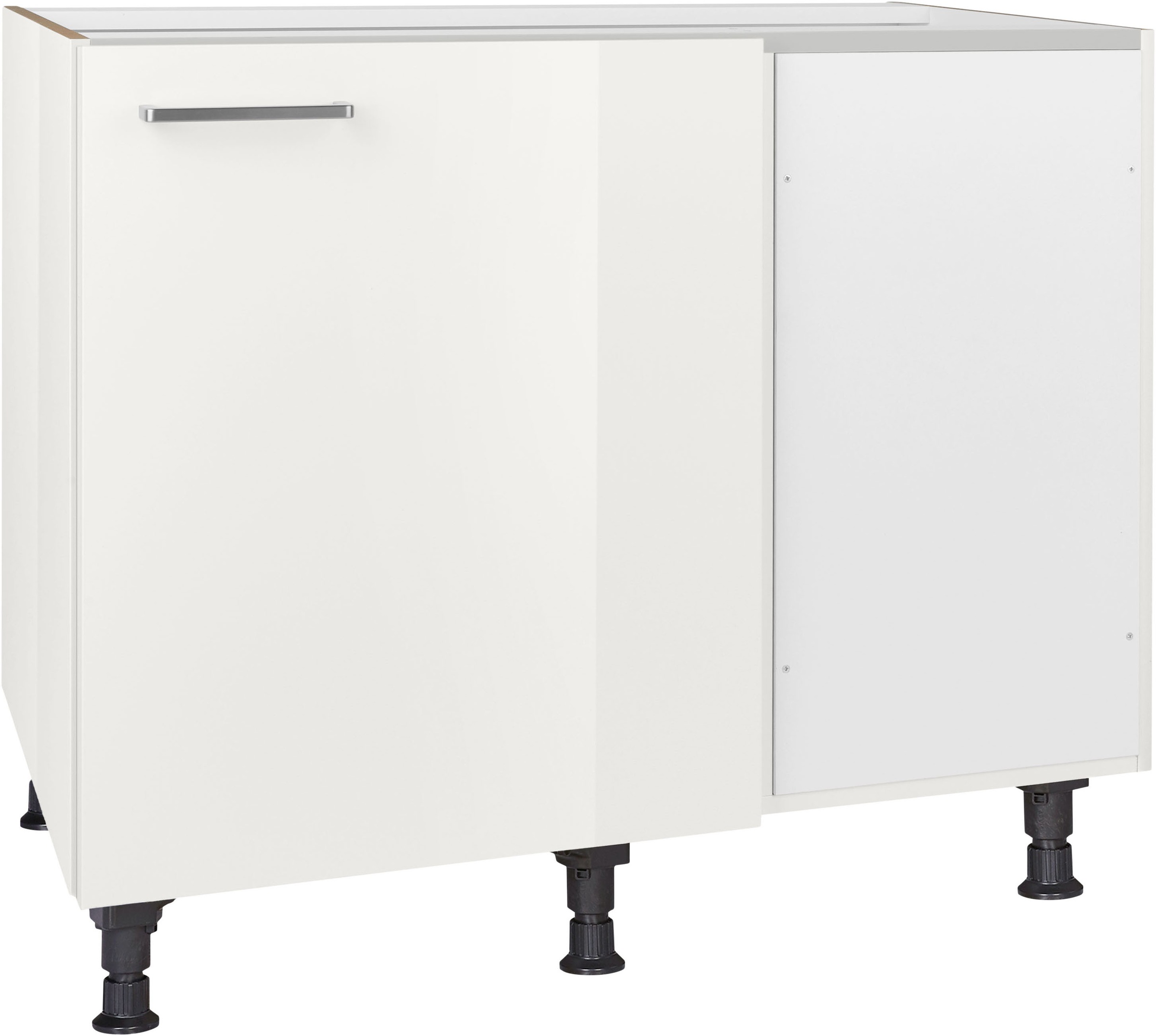 nobilia Eckunterschrank ""Flash", vormontiert" mit höhenverstellbaren Socke günstig online kaufen