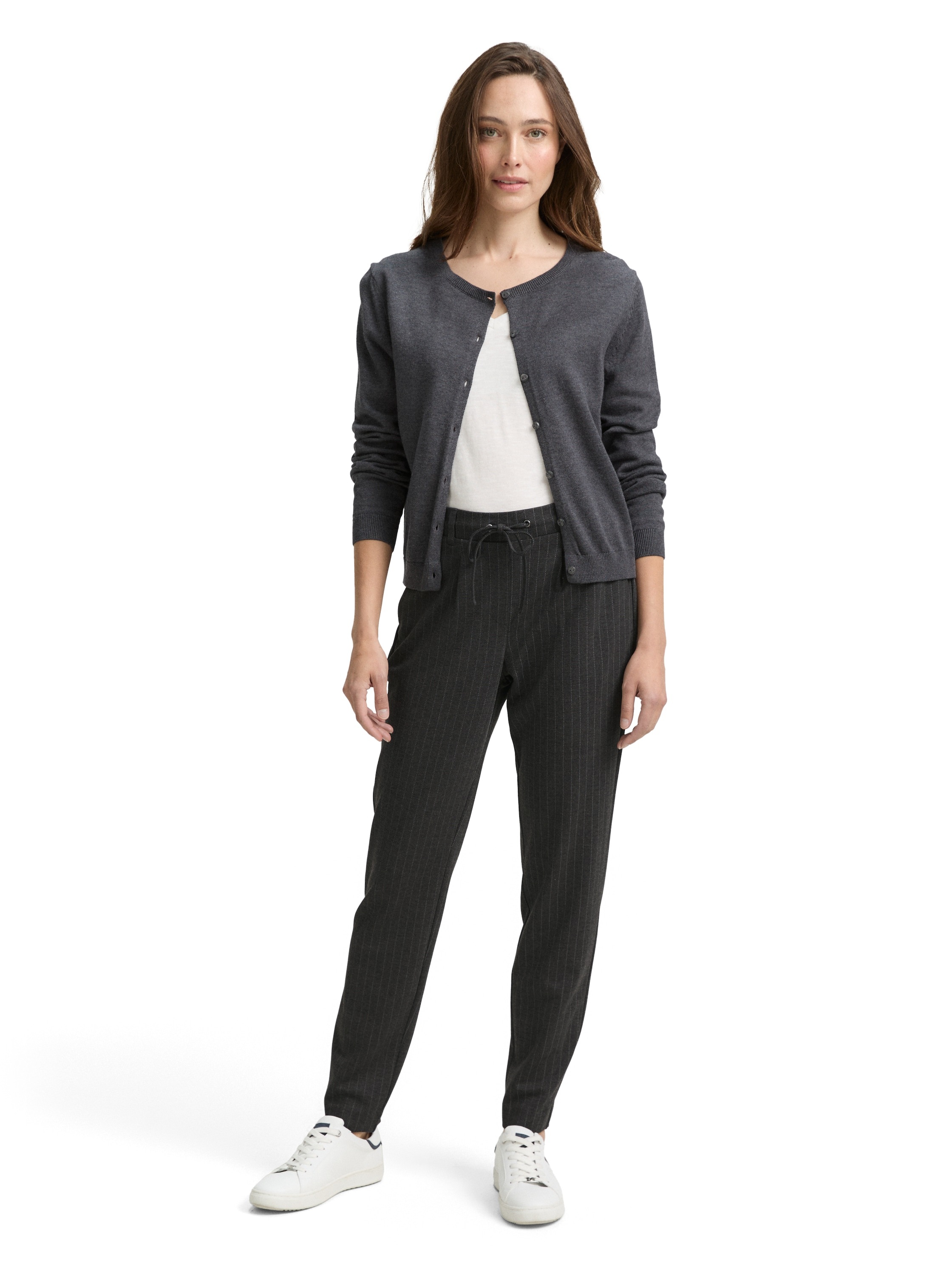TOM TAILOR Stoffhose, mit Nadelstreifen