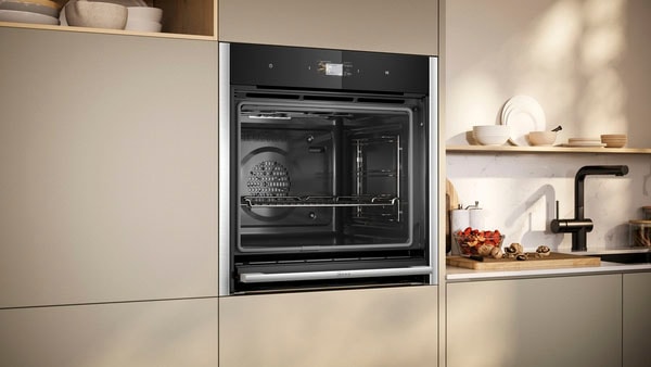 NEFF Einbaubackofen N 90 »B64CS71N0«, mit Teleskopauszug nachrüstbar, Hydrolyse, AirFry-Funktion