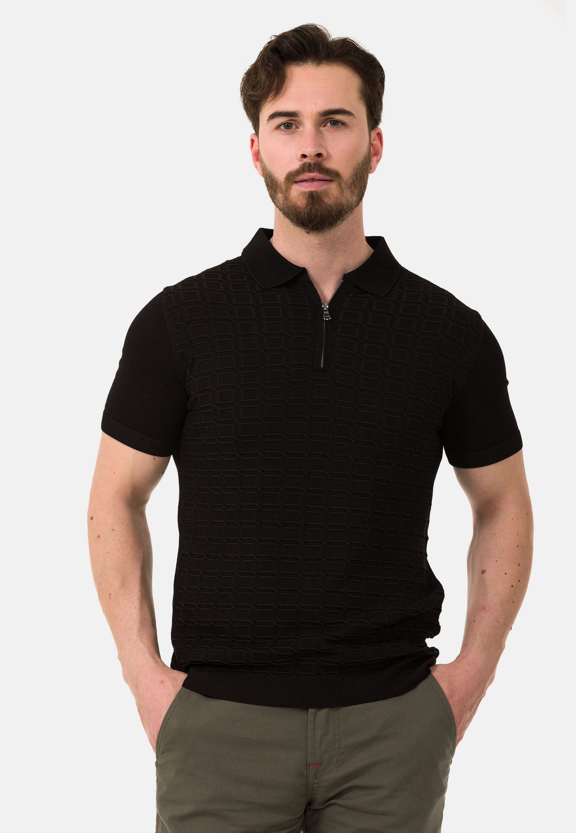 Cipo & Baxx T-Shirt »CT752« gerade geschnitten
